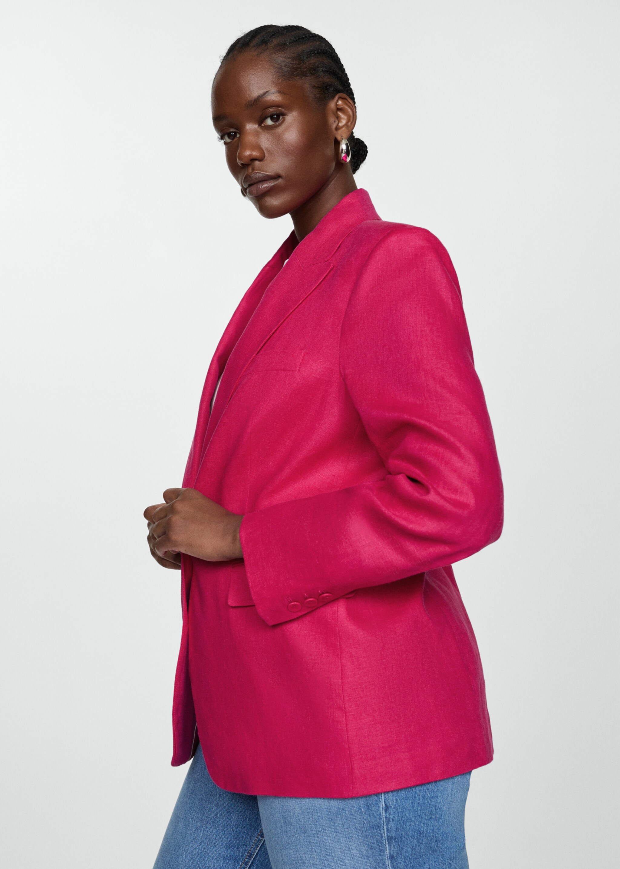 100% linen suit jacket - Details of the article 4