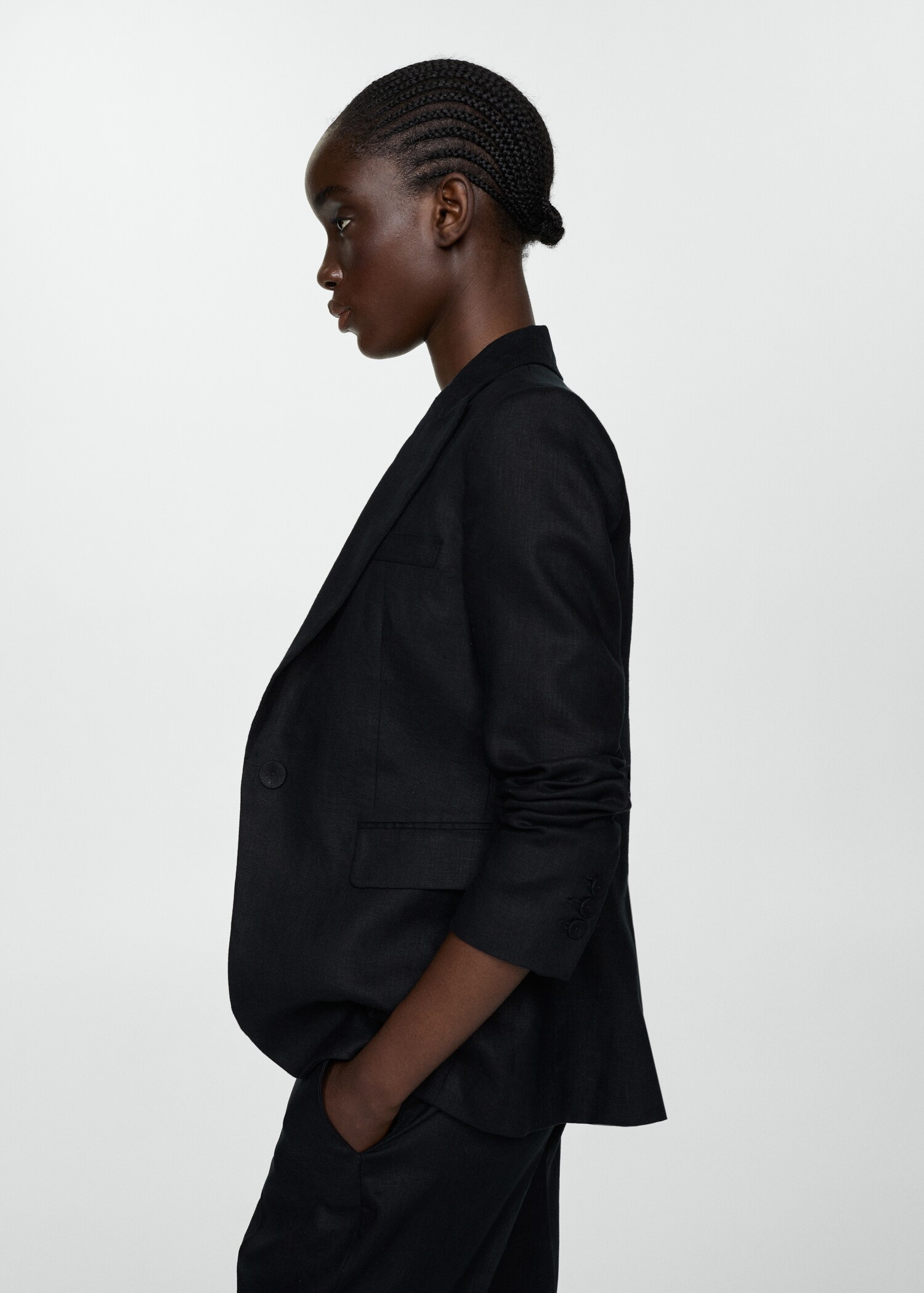100% linen suit jacket - Details of the article 2