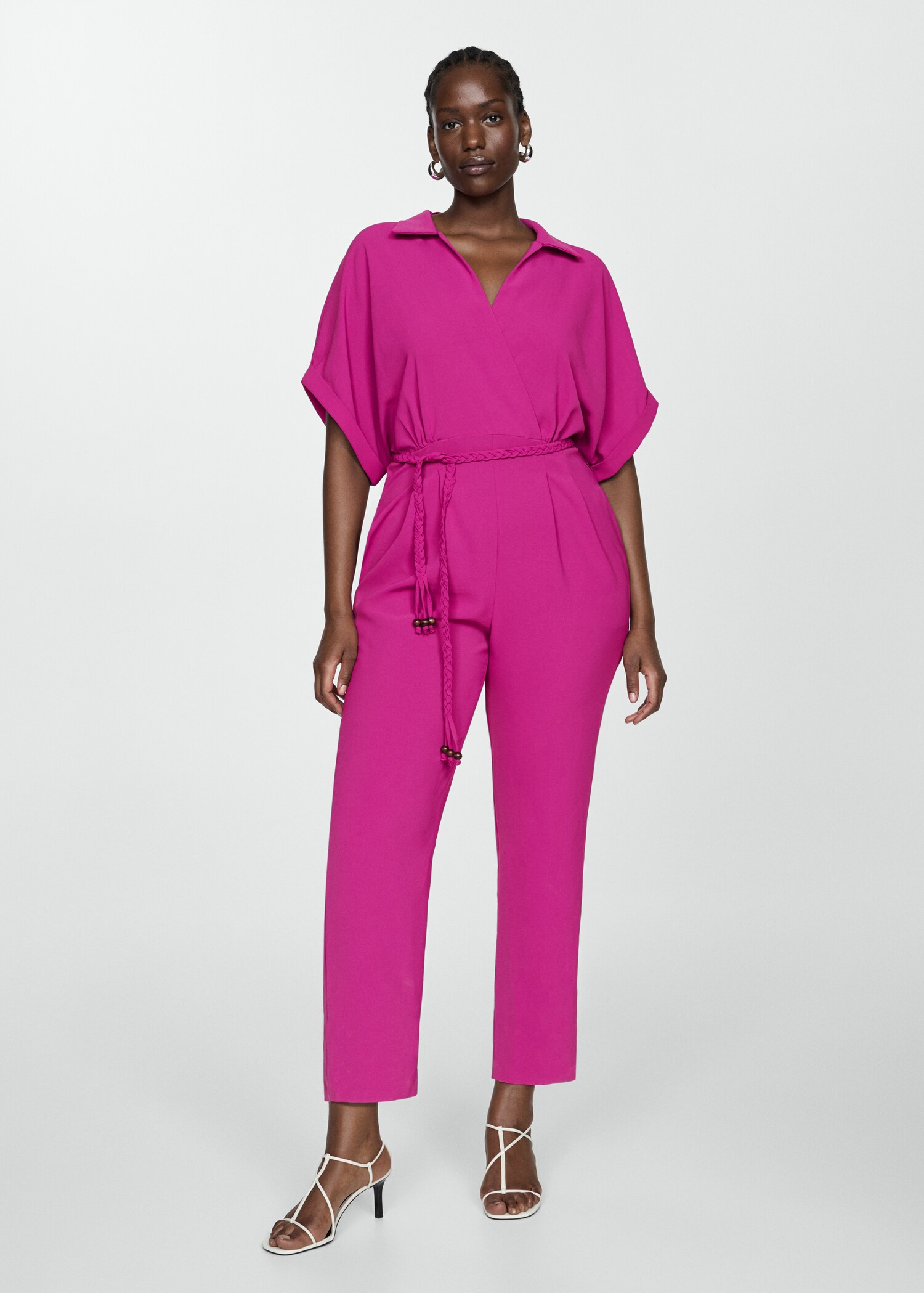 Bow long jumpsuit - Details of the article 3