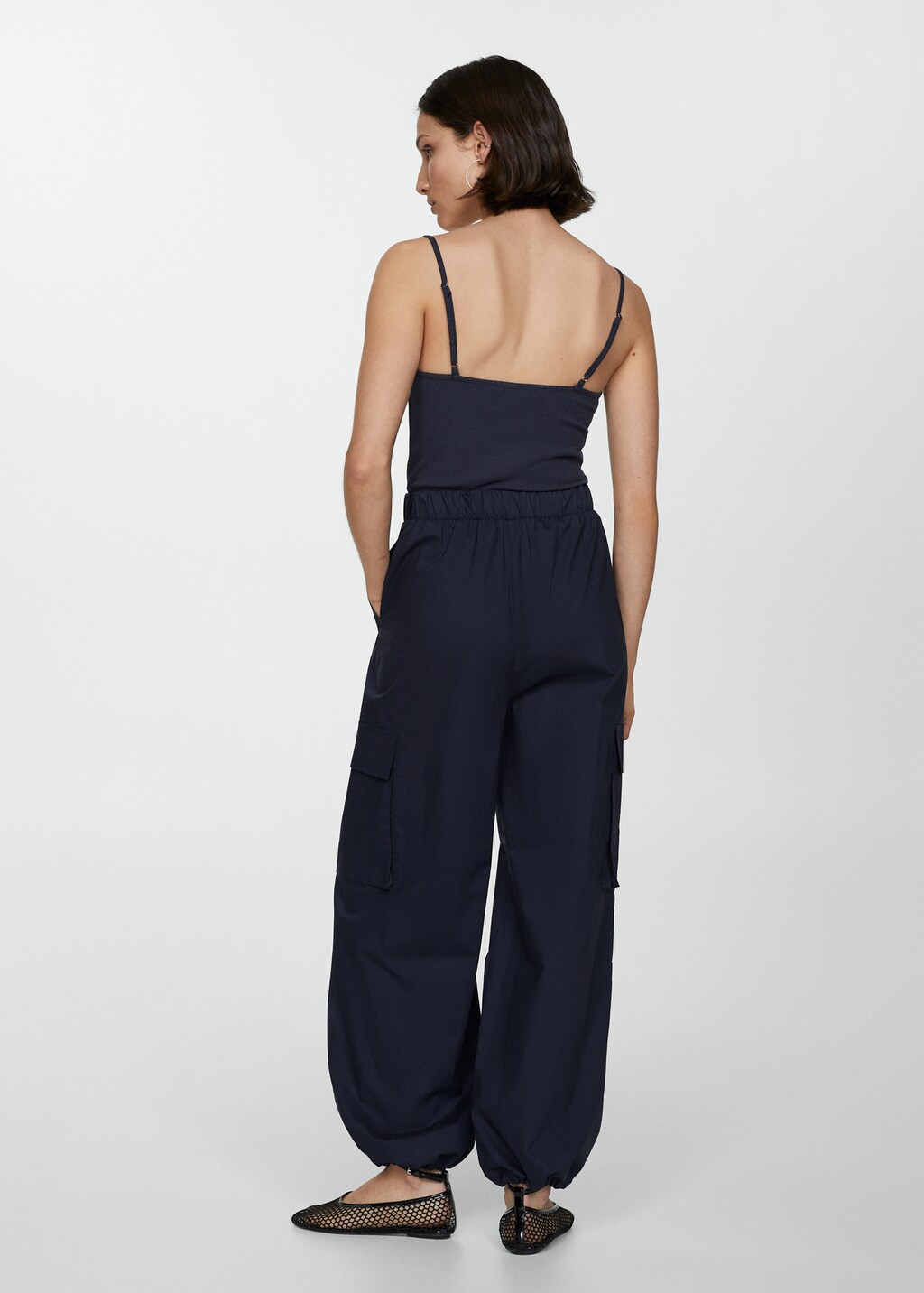 Parachute overall with braces - Women | MANGO OUTLET USA