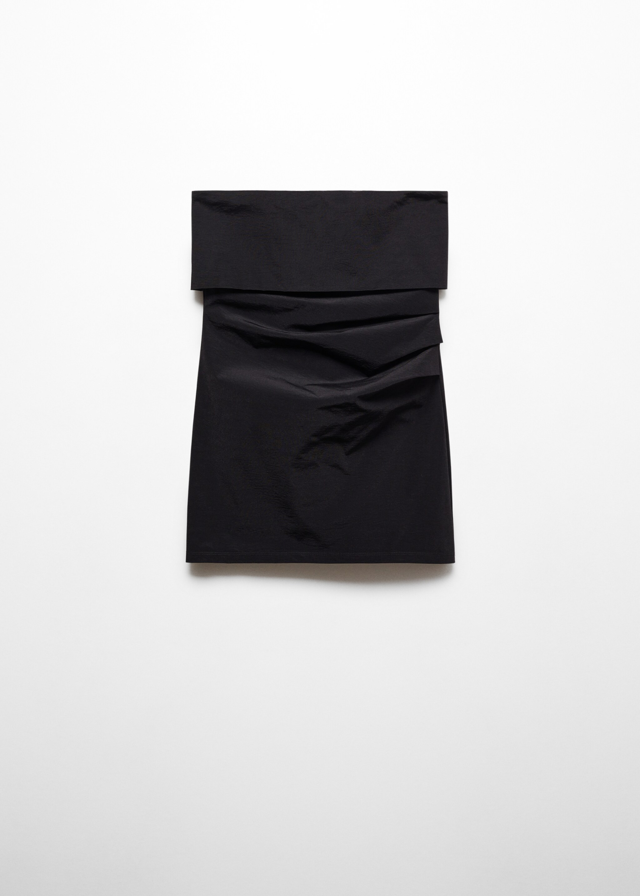 Draped detail top - Article without model, Black. Ref: 67077126-00.