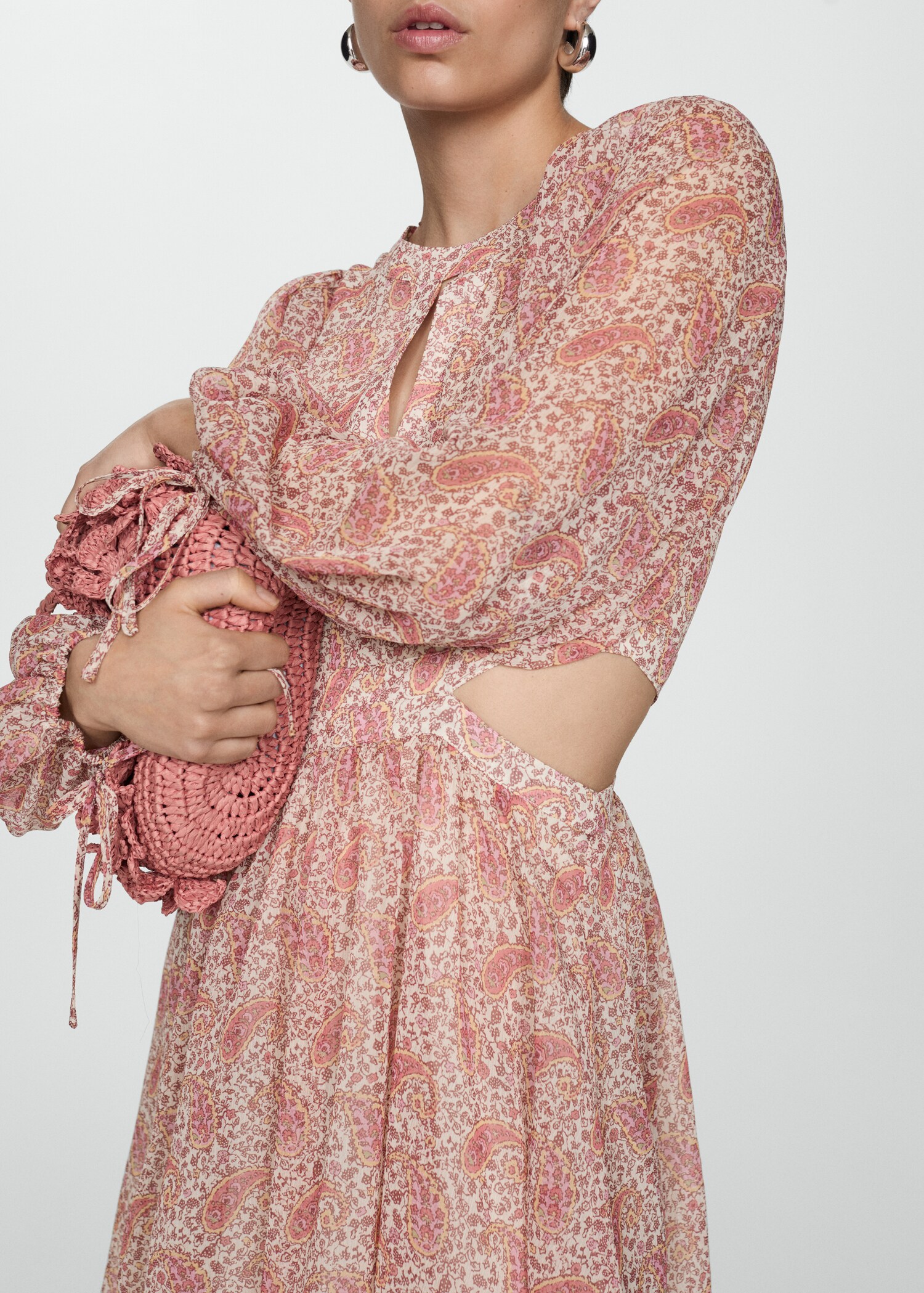 Paisley dress with openings - Details of the article 6