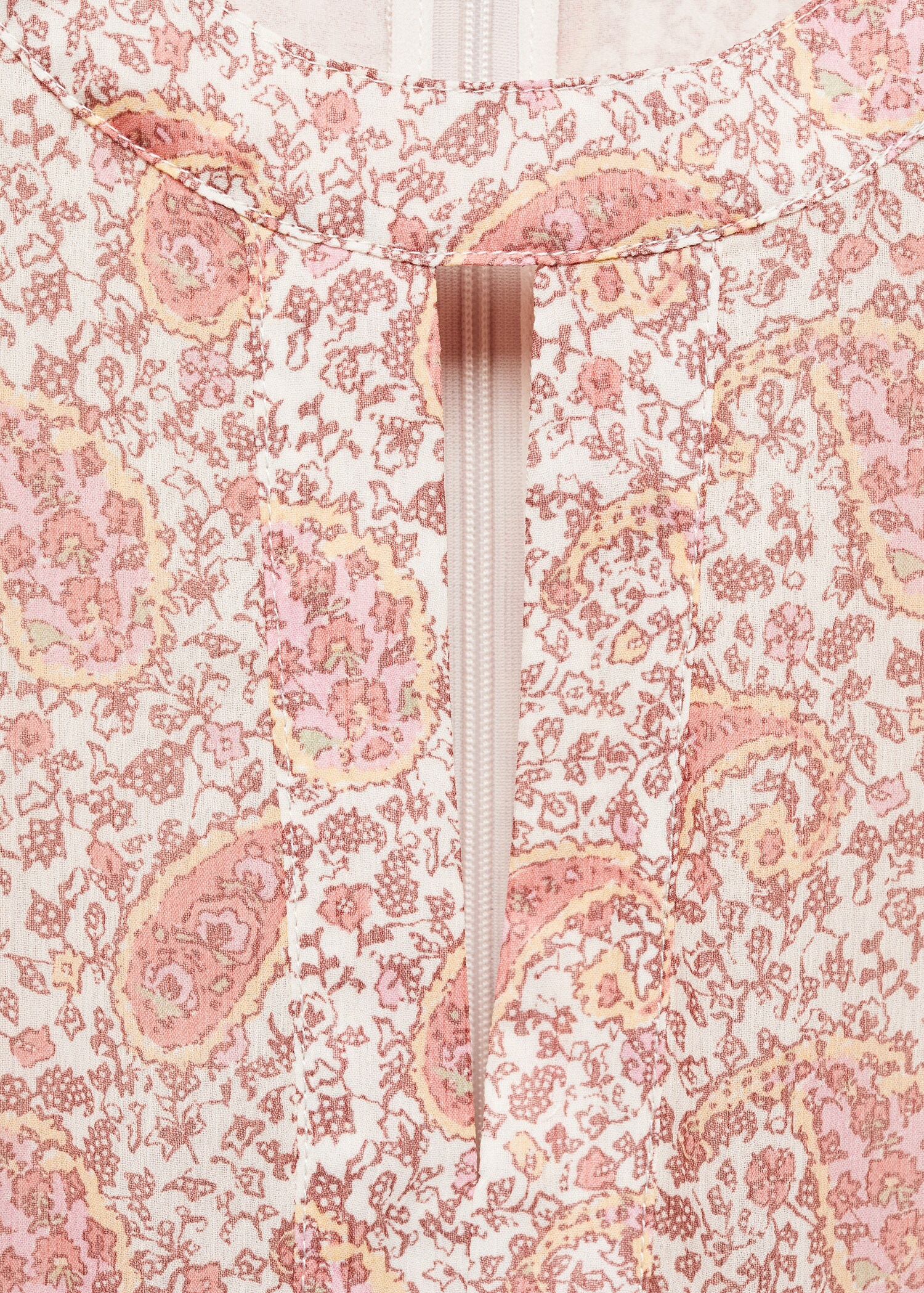 Paisley dress with openings - Details of the article 8