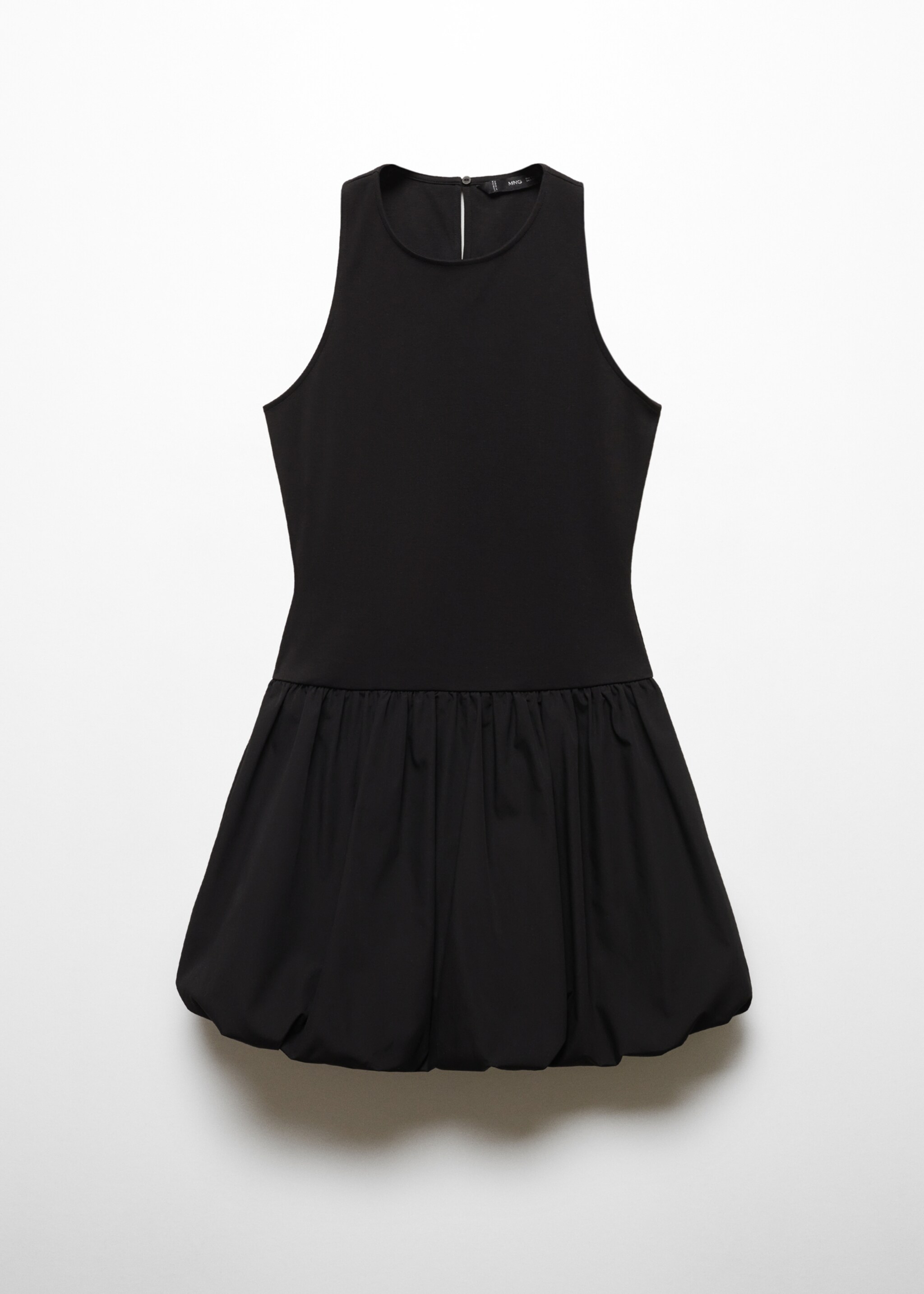 Vestido corto bajo abullonado - Artículo sin modelo