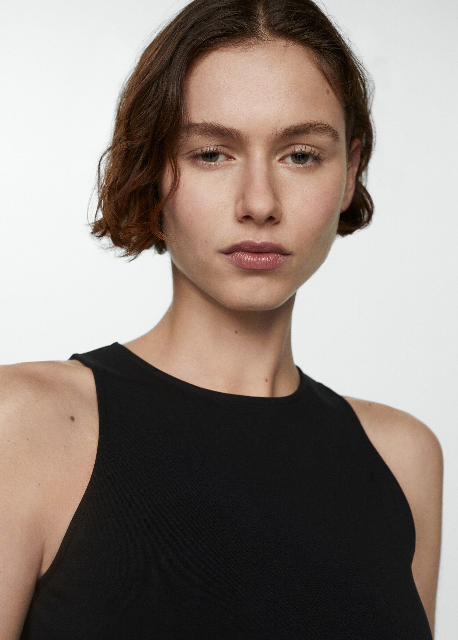 Short puffed hem dress - Details of the article 1