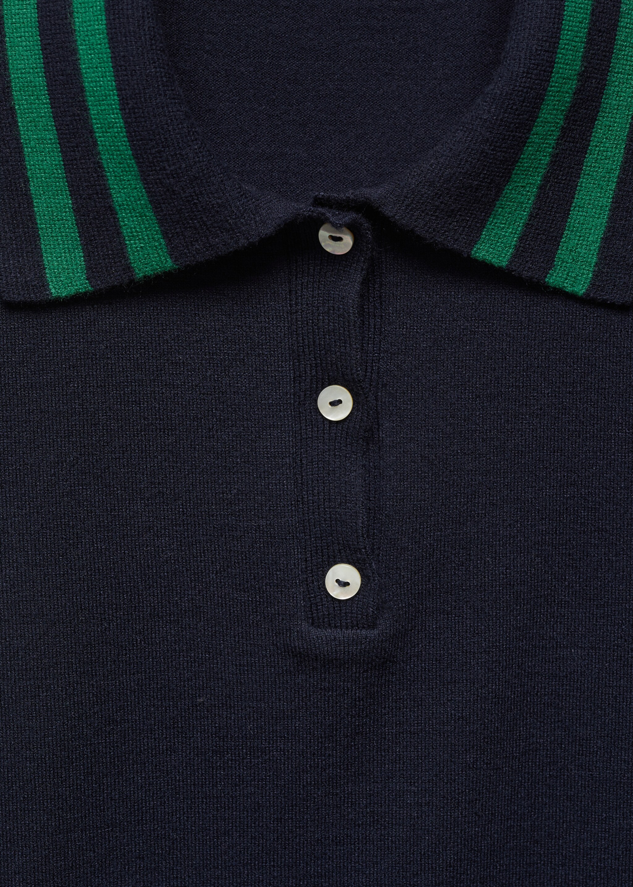 Knitted polo-neck sweater - Details of the article 8