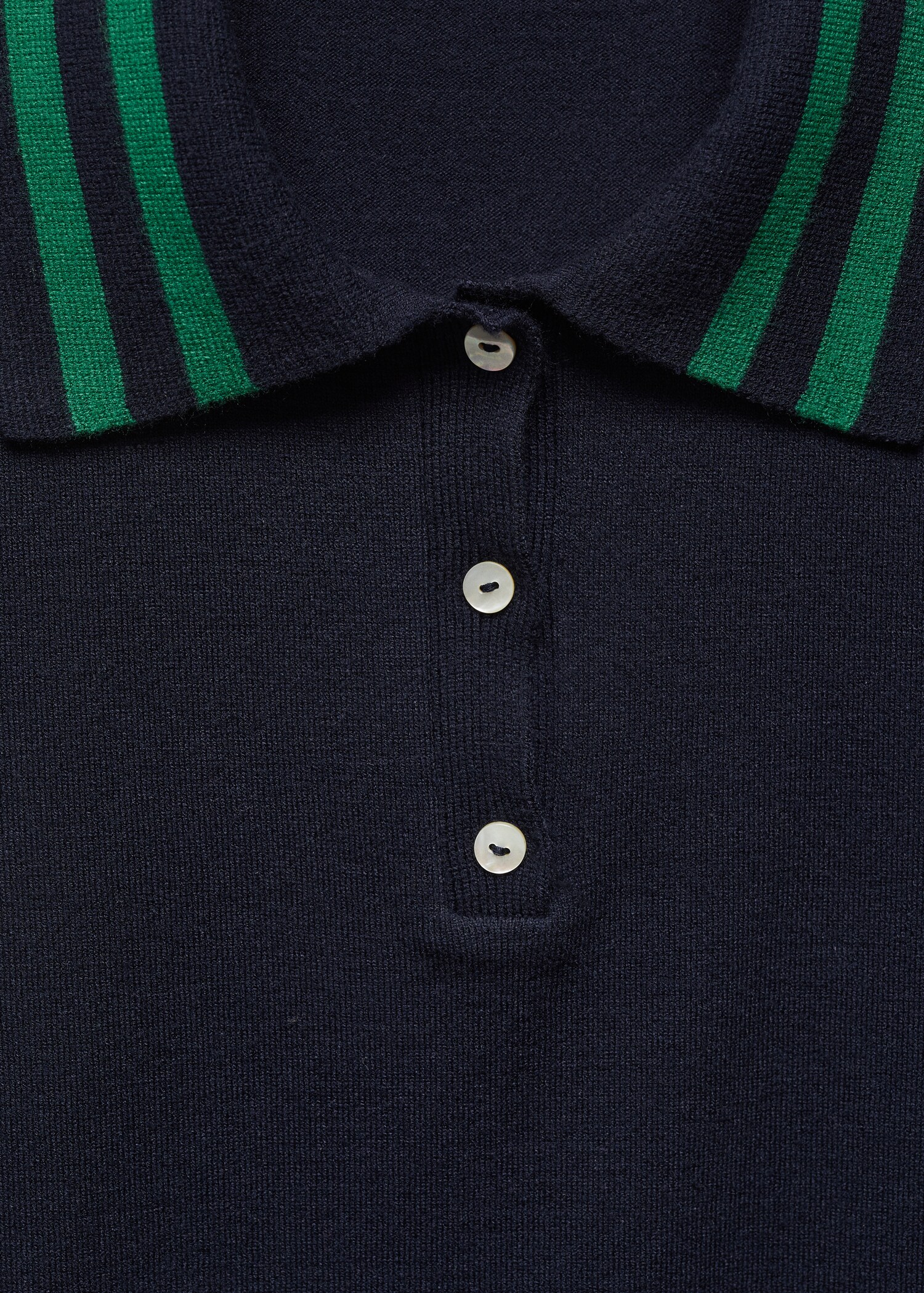 Strickpullover mit Poloshirt-Kragen - Detail des Artikels 8
