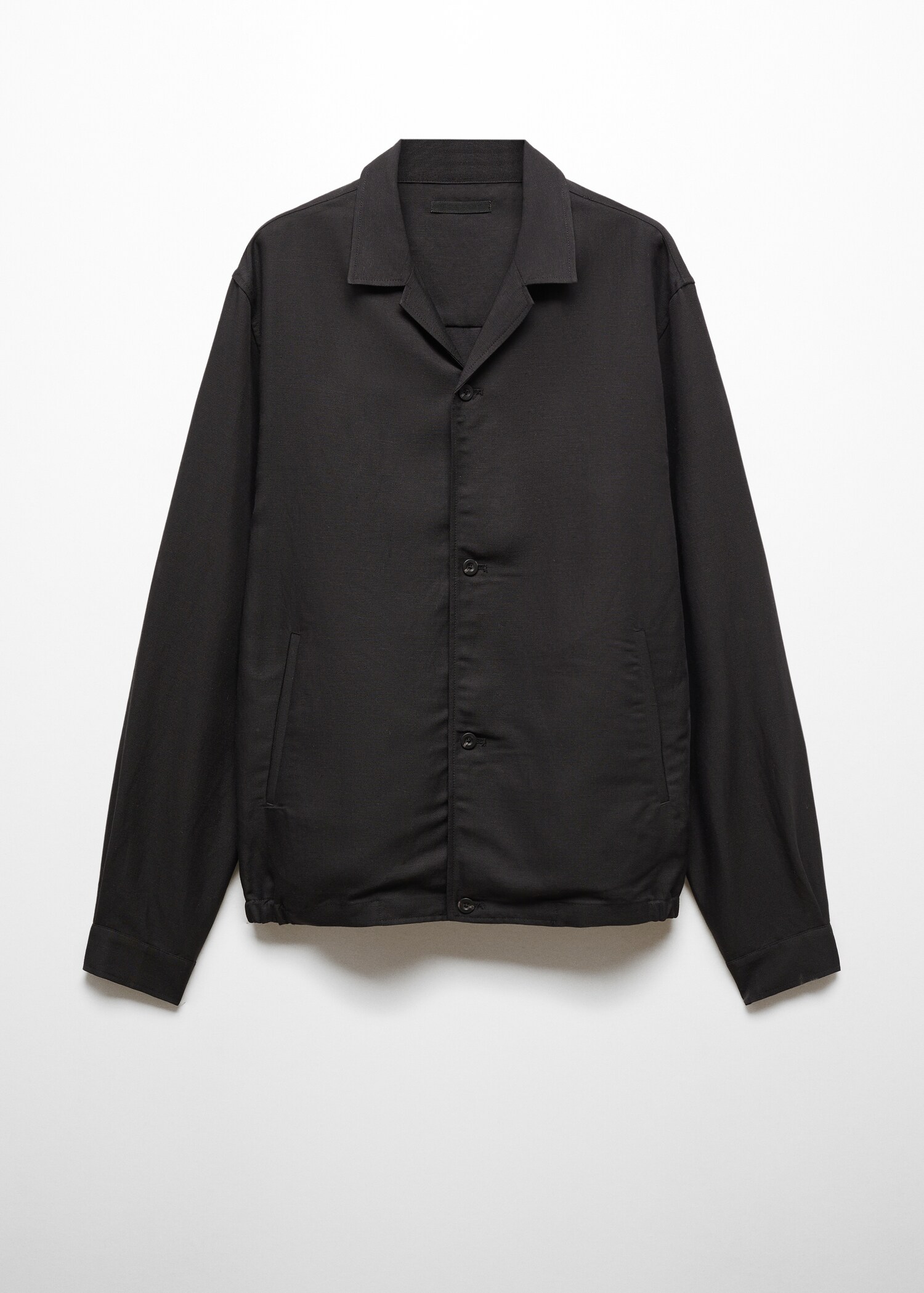 Sobrecamisa slim fit mezcla lino - Artículo sin modelo