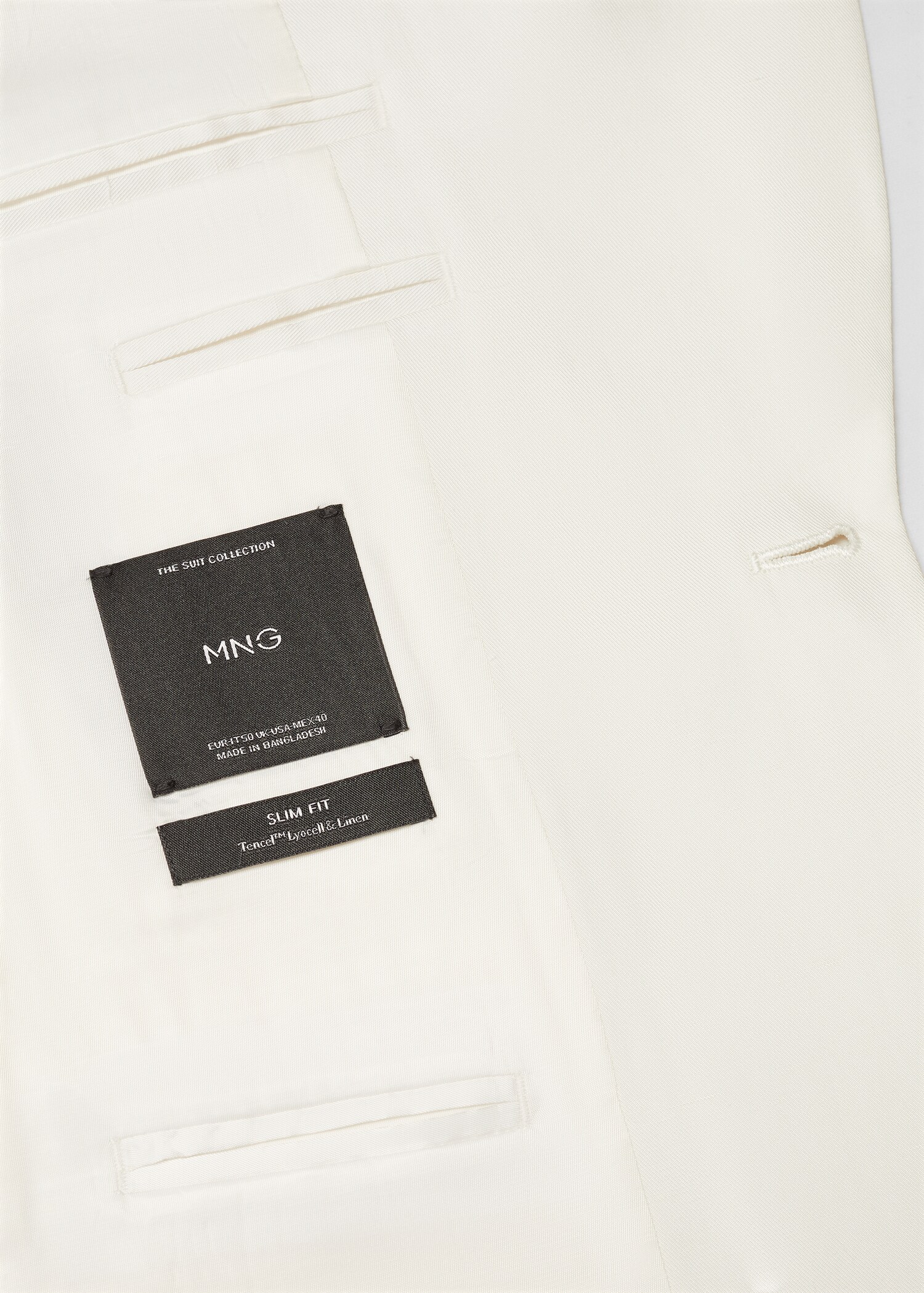 Veste smoking slim-fit Tencel lin - Détail de l'article 0
