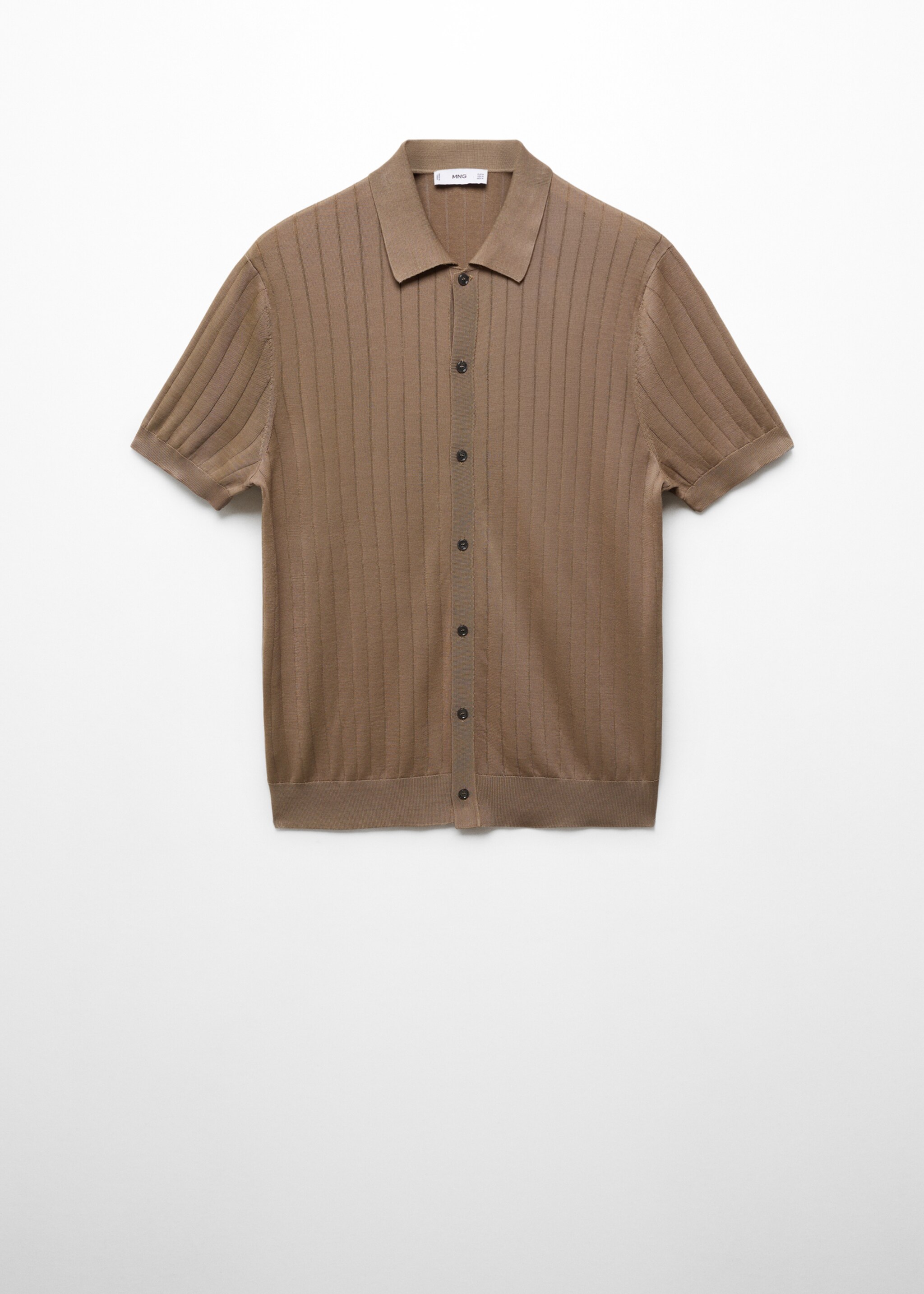 Knitted polo shirt with buttons - Article without model