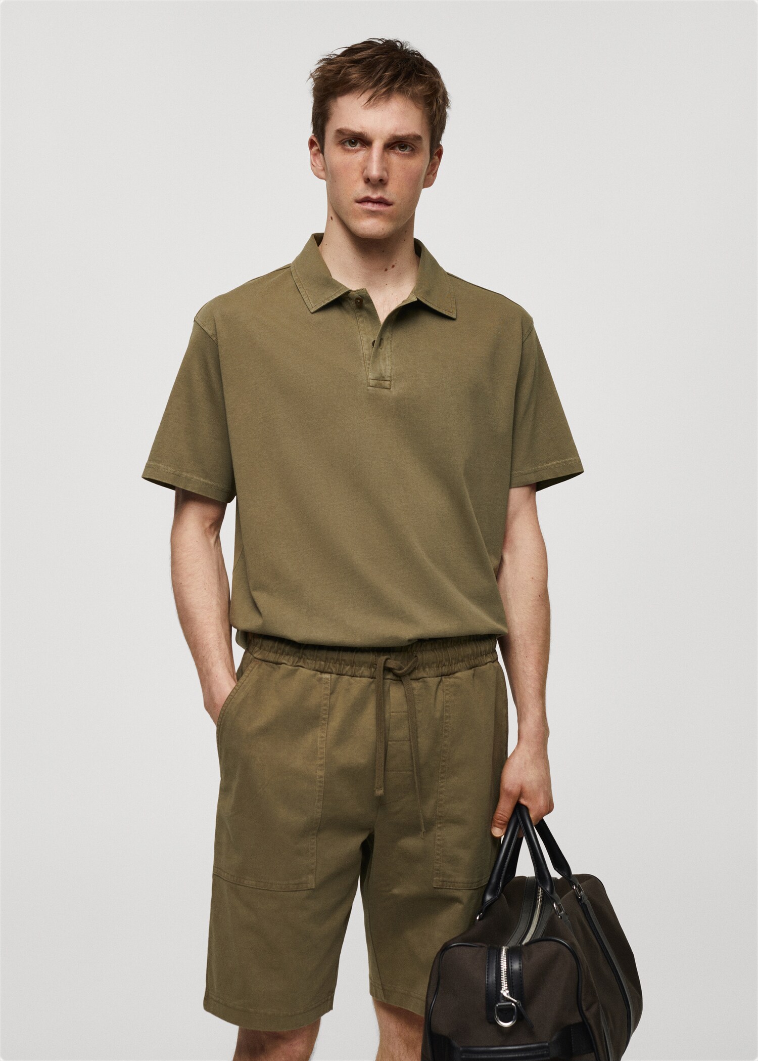 Polo 100% cotó relaxed fit - Pla mig