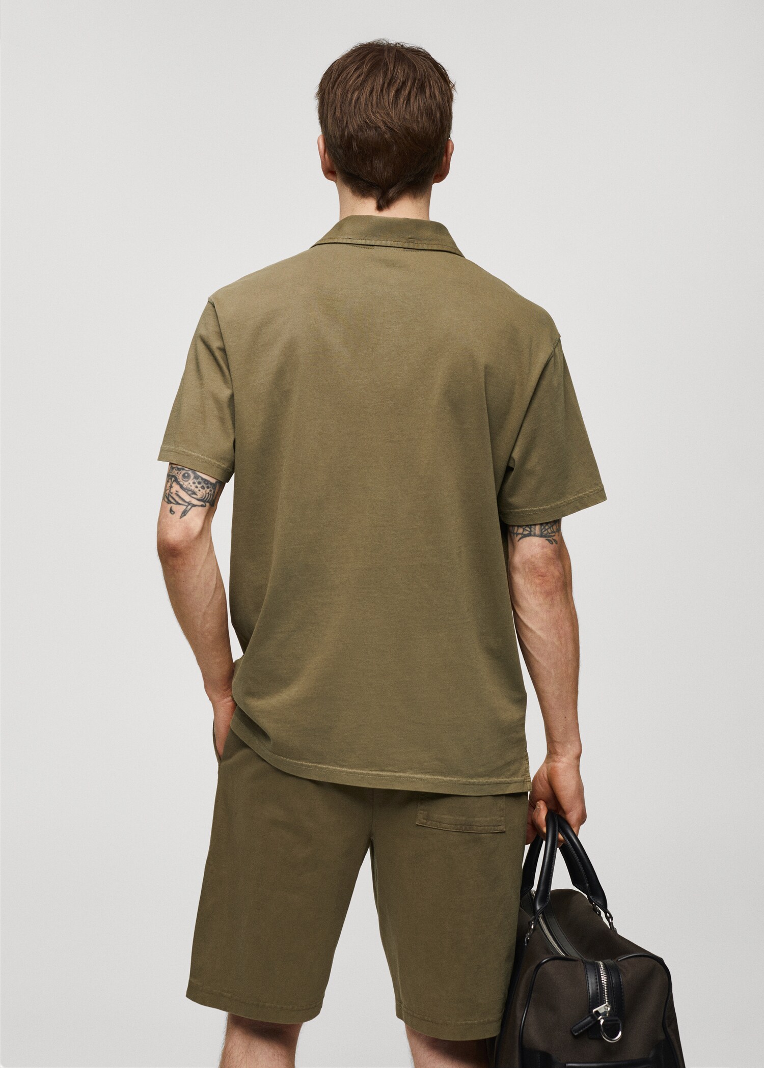 Polo 100% cotó relaxed fit - Revers de l'article