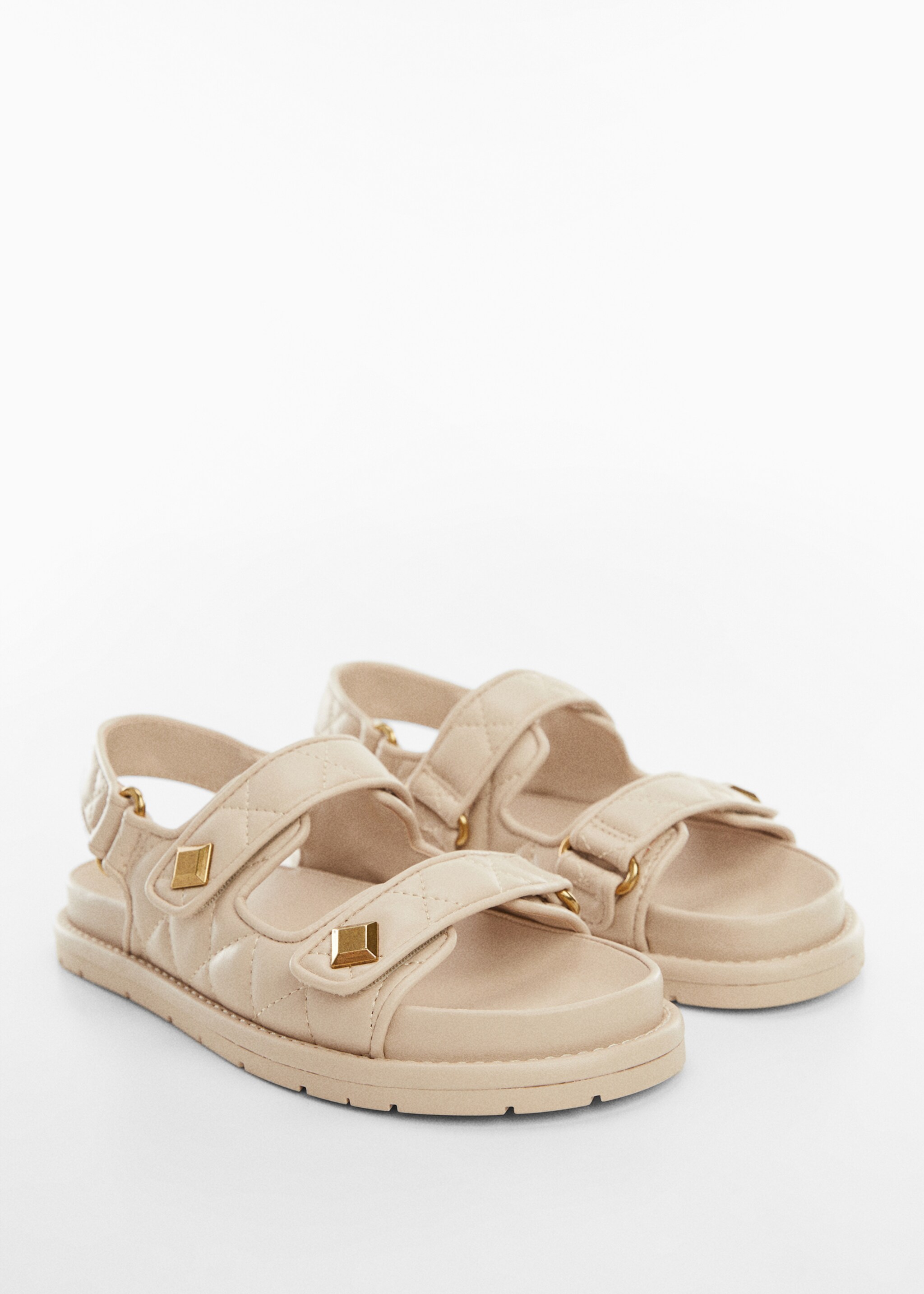 Platform quilted sandals - Medium plane