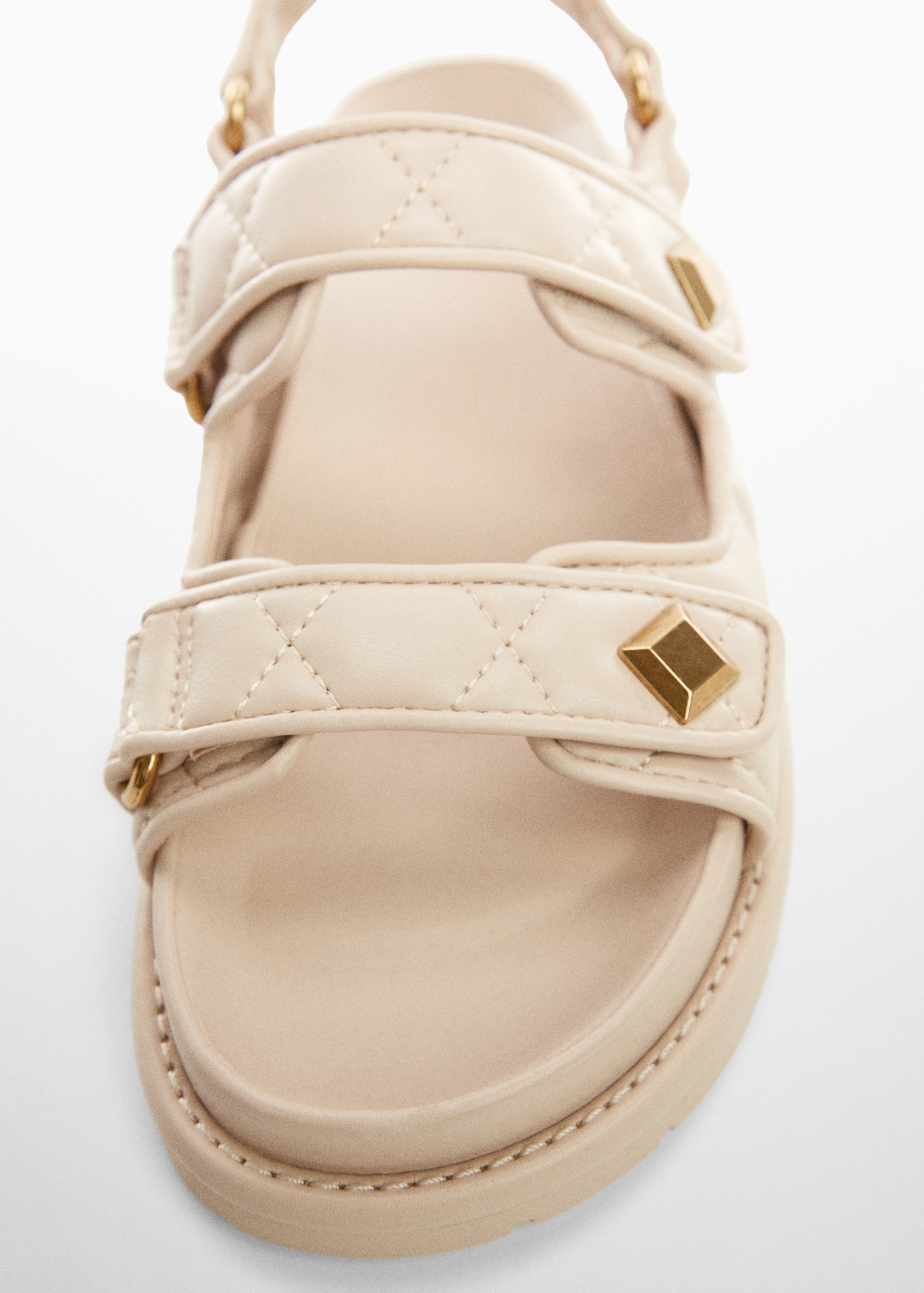 Sandalias Marrones Sandalias Tiras Acolchadas Mango Sandalias
