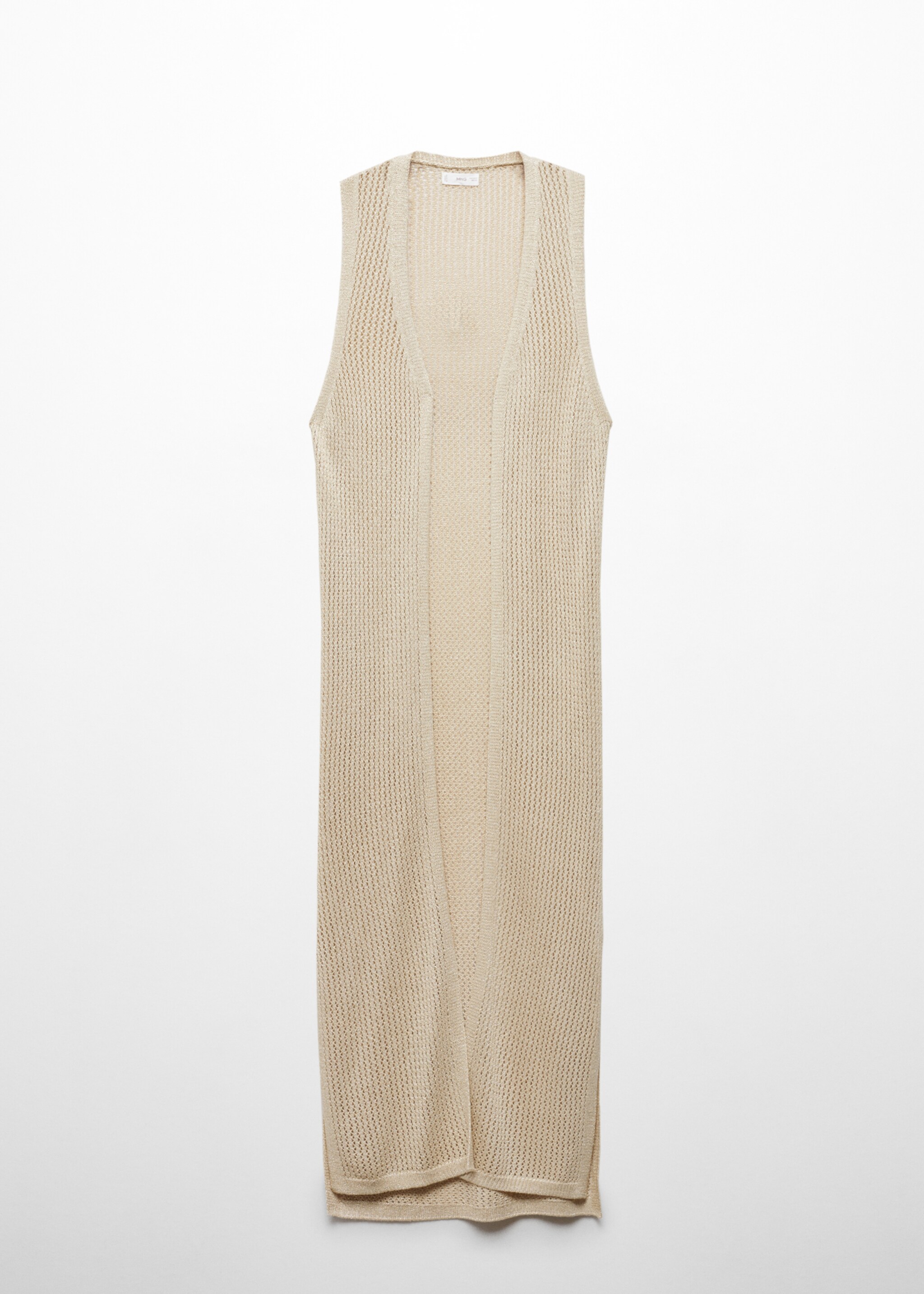 Lurex ajour gilet - Artikel zonder model