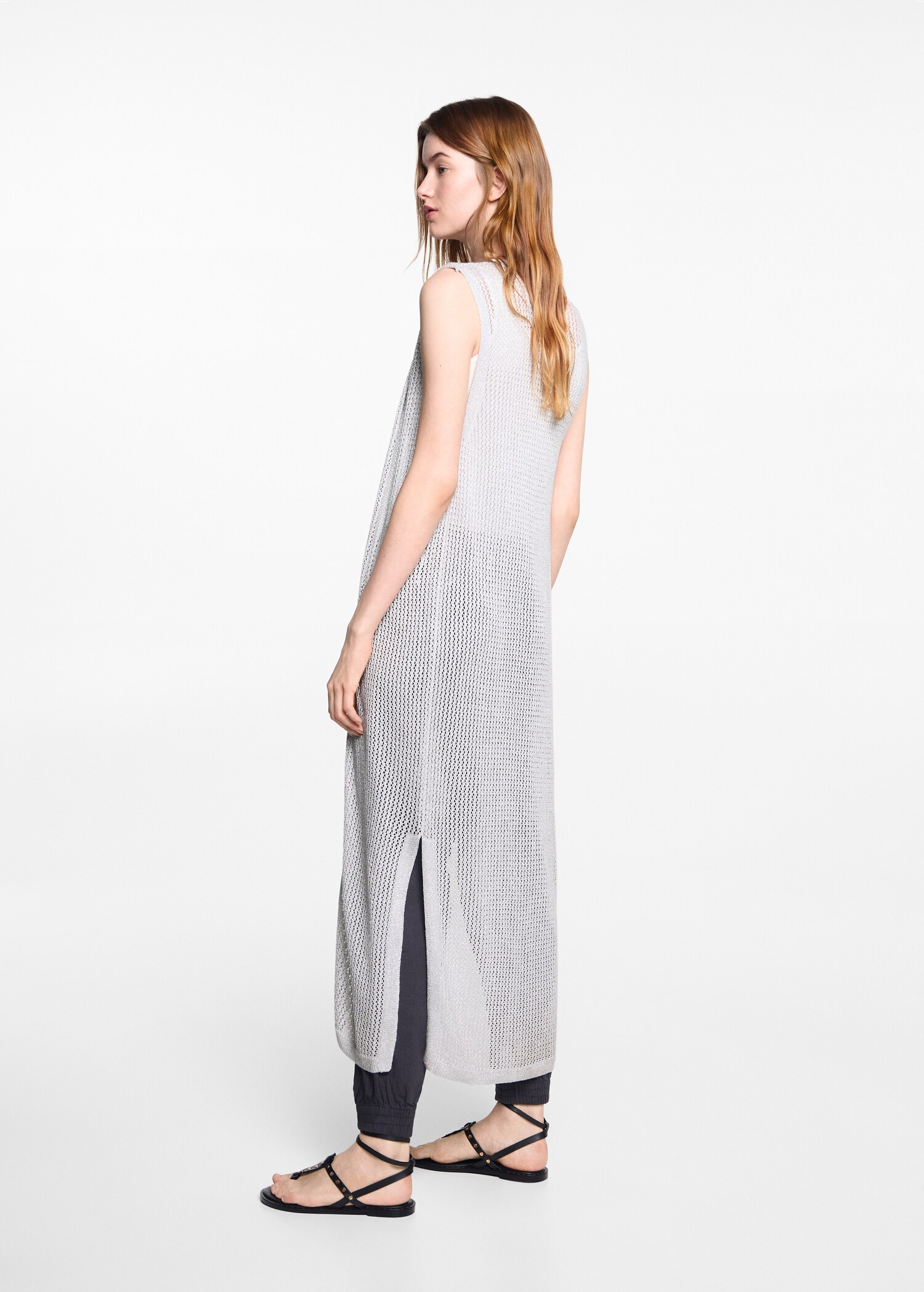 Openwork lurex vest - Reverse of the article