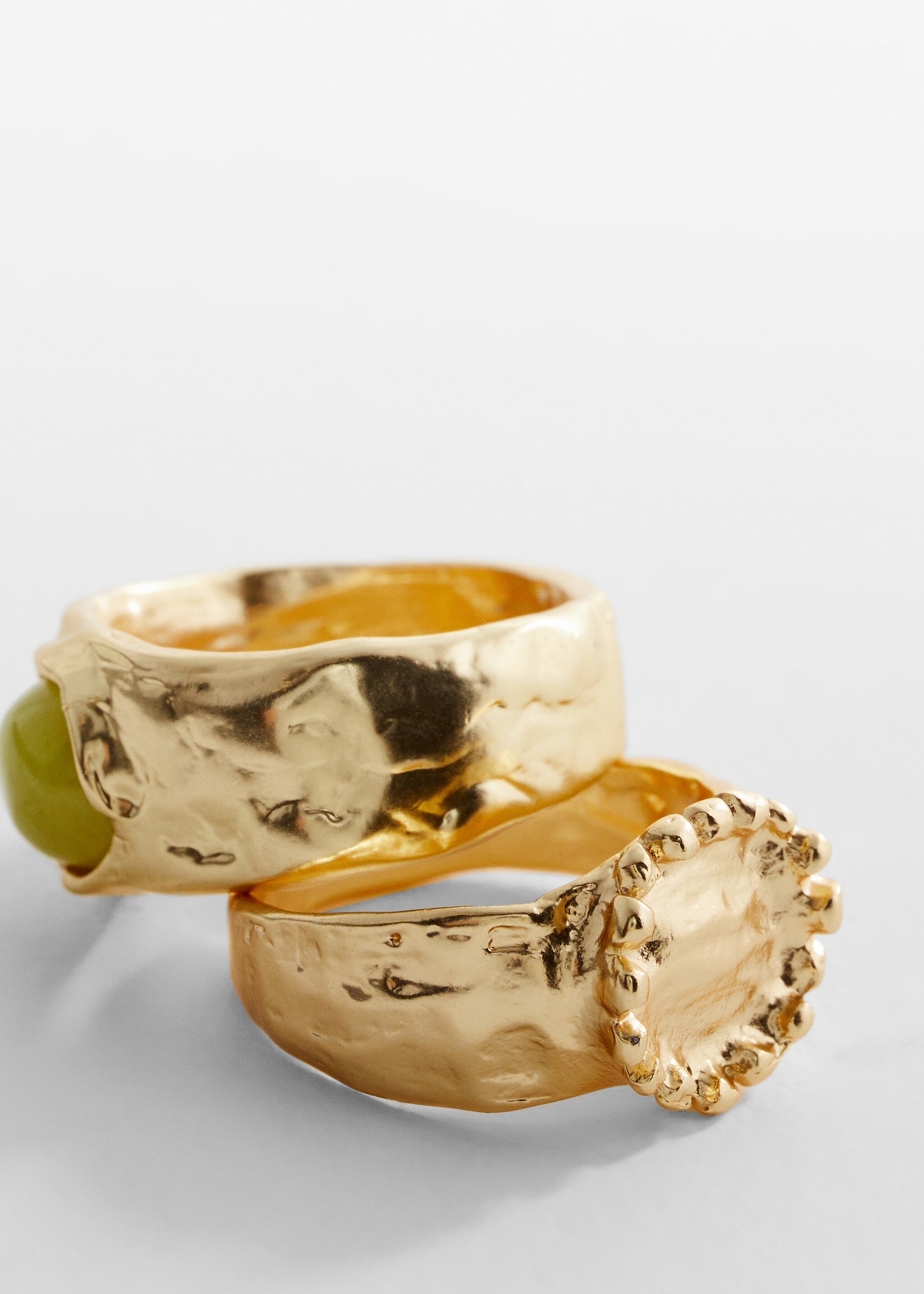 Set of combination rings - Medium plane, Gold. Ref: 67077709-00.