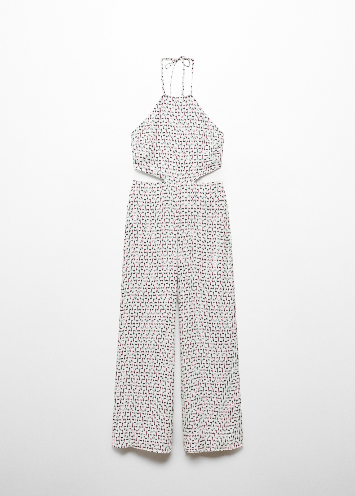 Printed jumpsuit with openings - Article without model