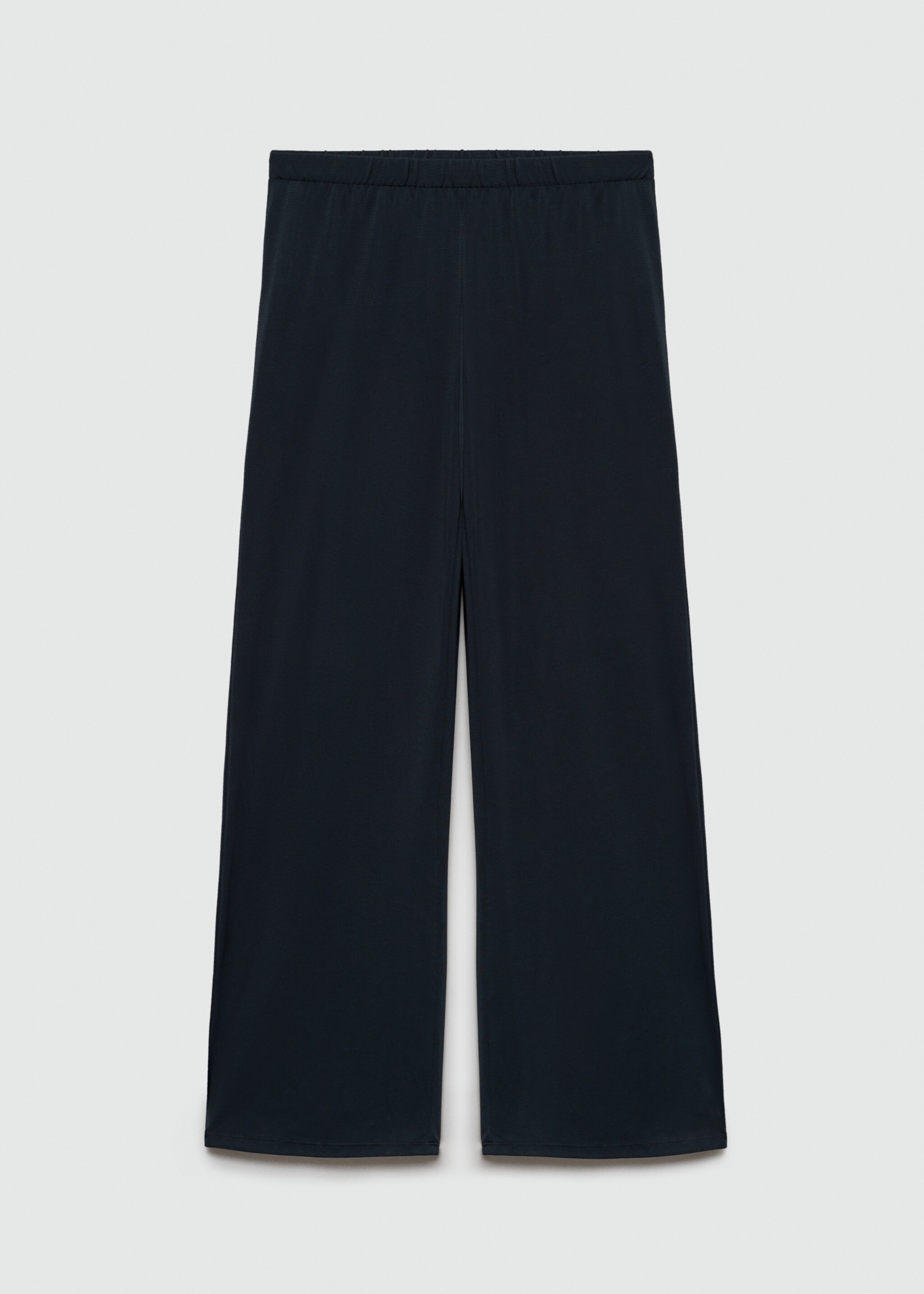 Straight-fit trousers with elastic waist - Article without model, Charcoal. Ref: 67077715-00.