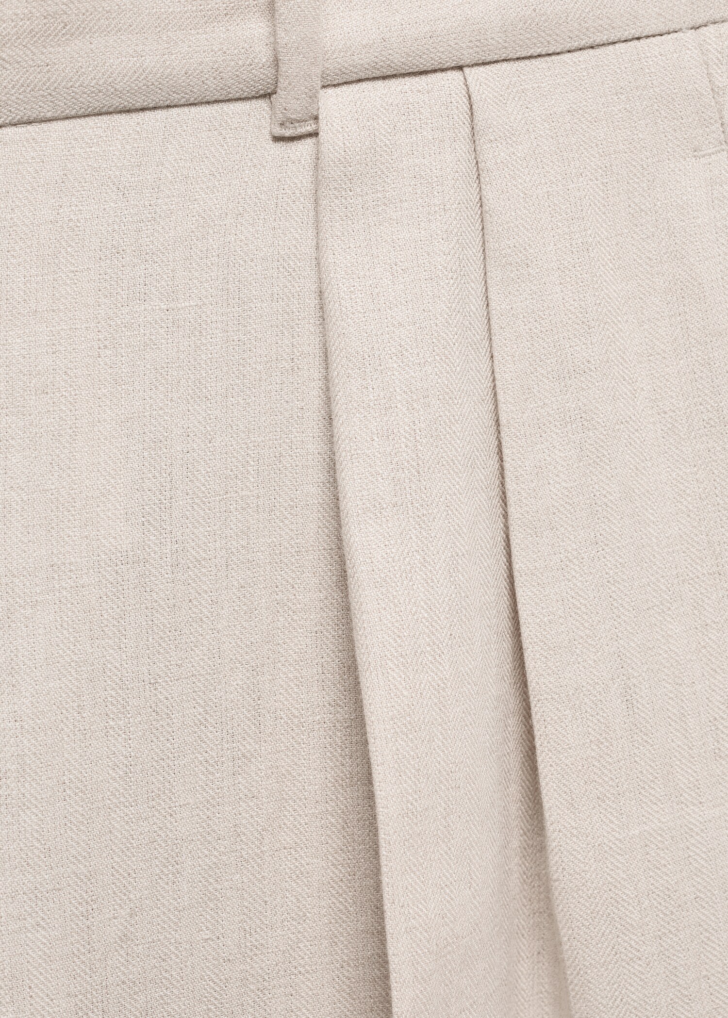 100% linen trousers with pleats - Details of the article 8