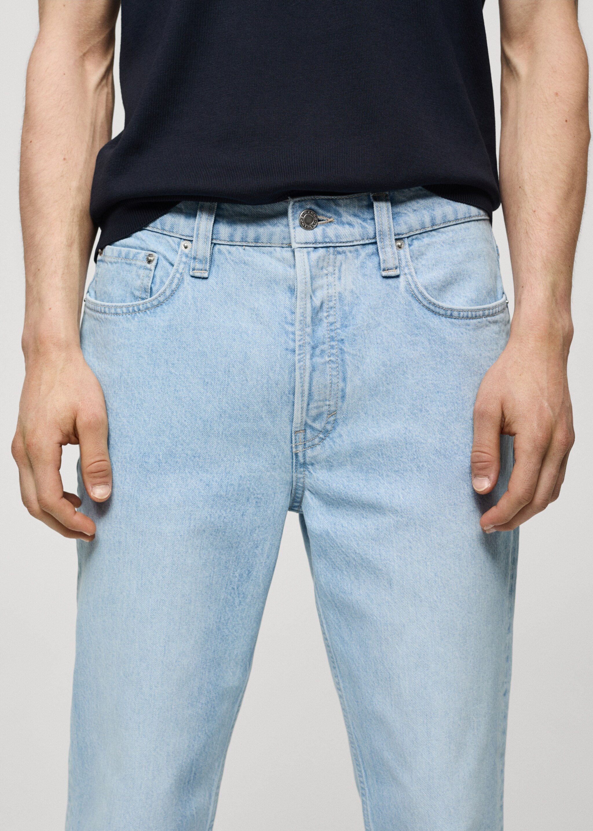 Jeans regular fit algodón tencel BERTO® - Detalle del artículo 1, Azul claro. Ref: 67077910-00.