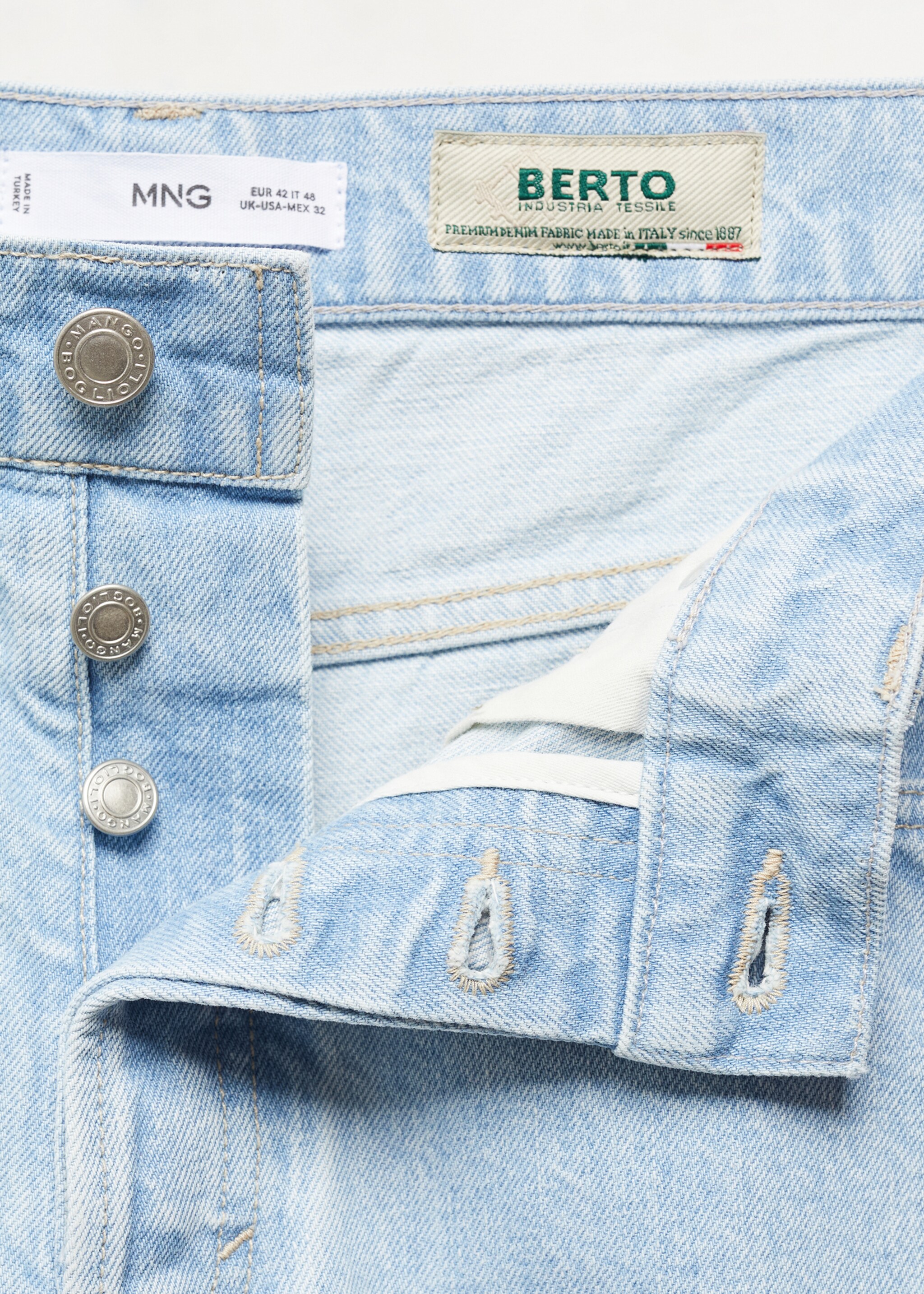 Jeans regular fit algodón tencel BERTO® - Detalle del artículo 8, Azul claro. Ref: 67077910-00.