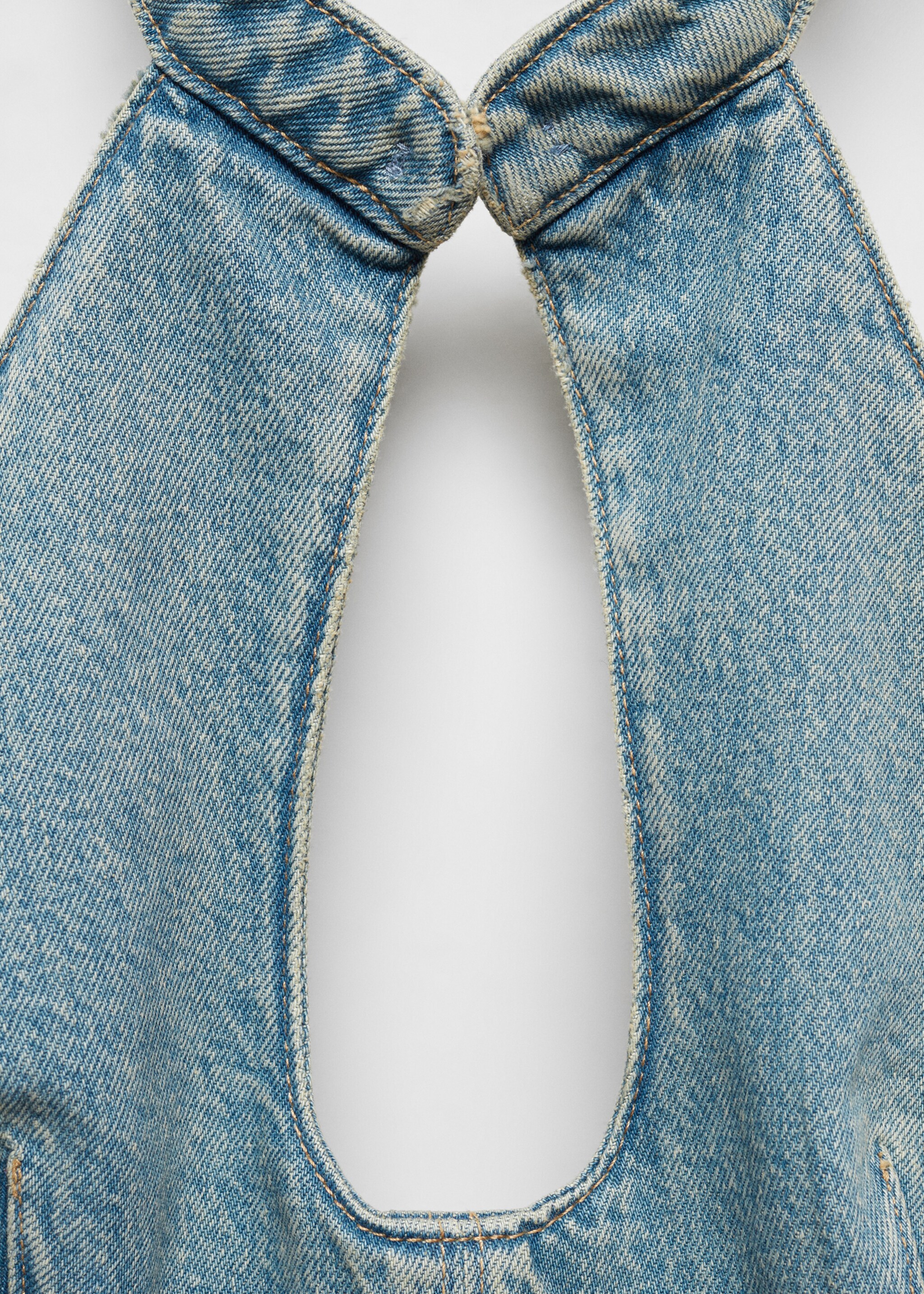 Neckholder-Top aus Denim - Detail des Artikels 8