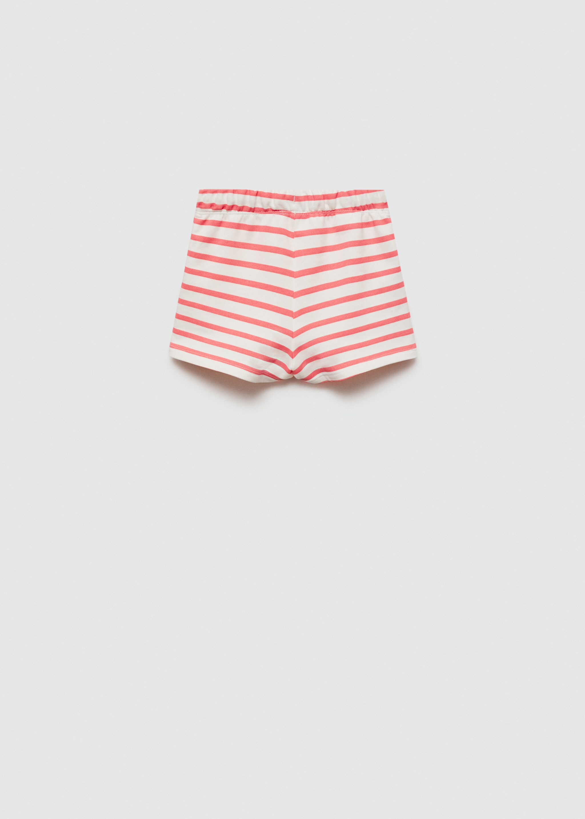 Striped cotton shorts - Reverse of the article