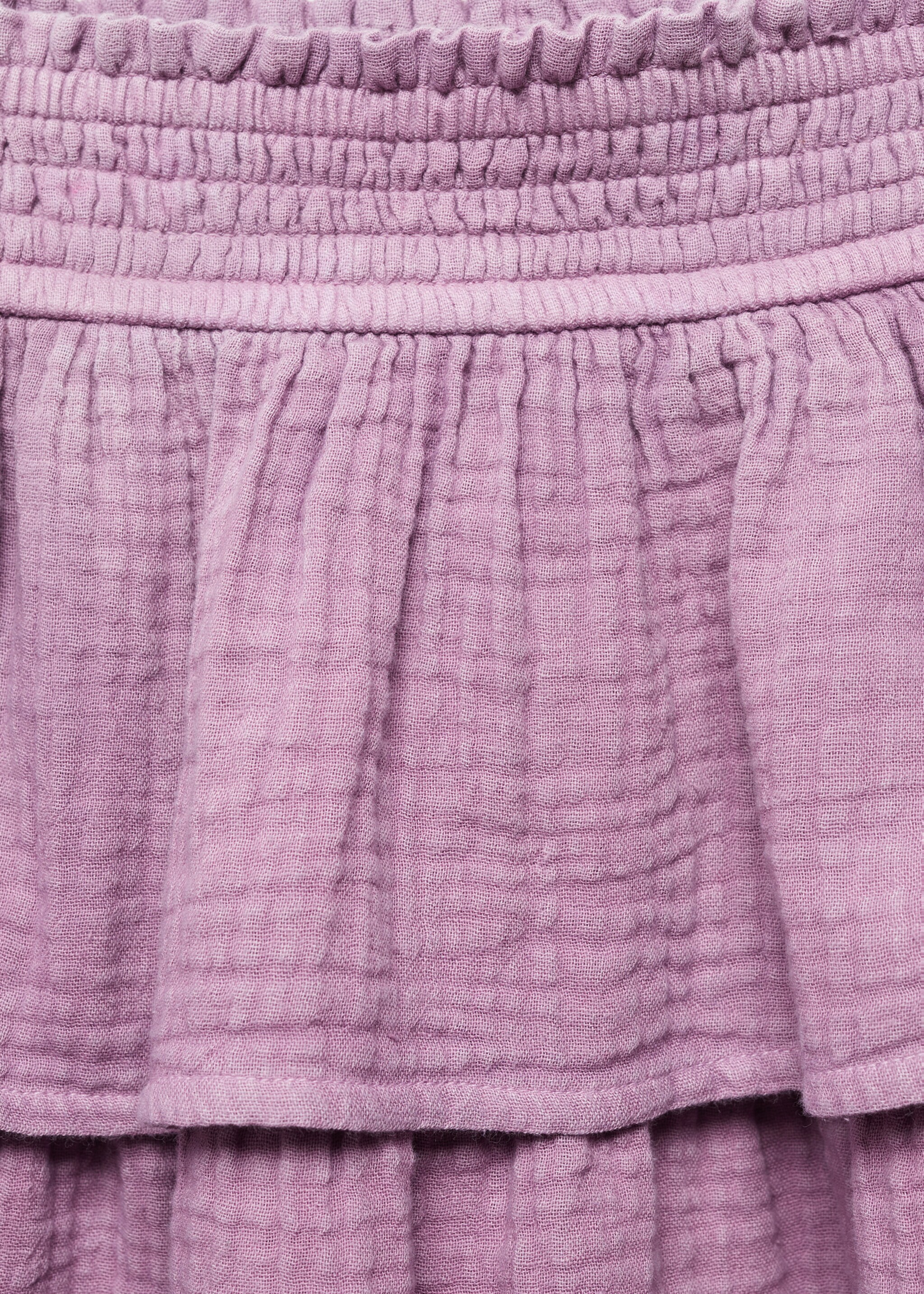 Rock aus Baumwoll-Gaze mit Rüschen - Detail des Artikels 8