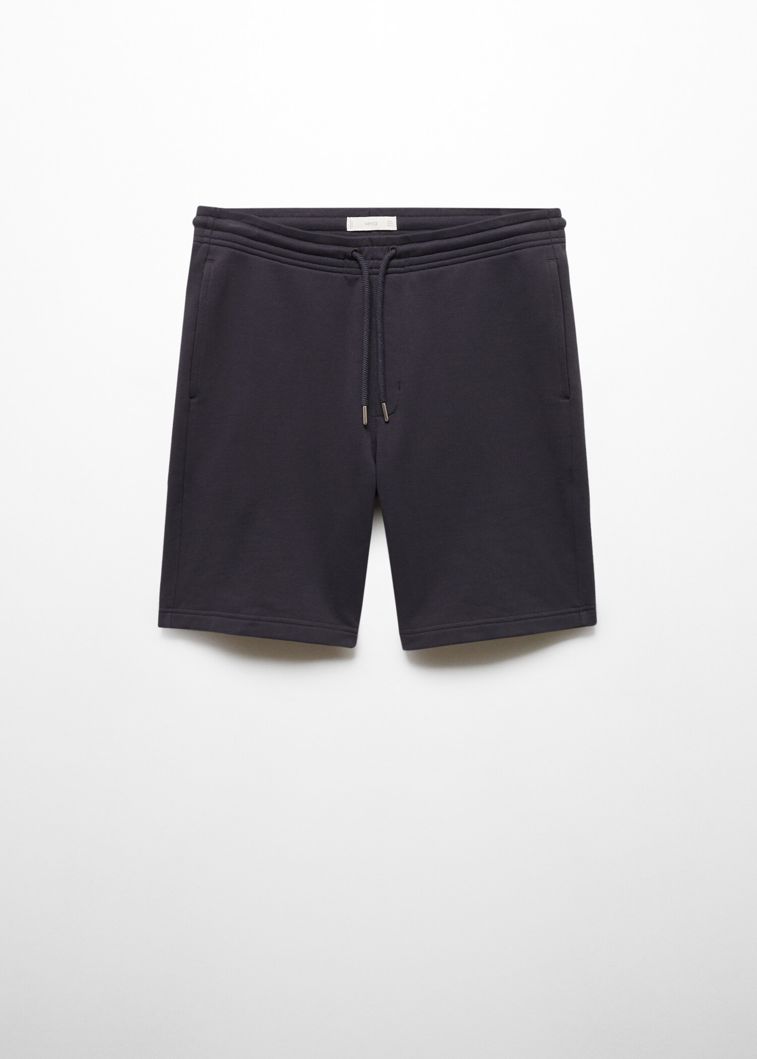 100% cotton bermuda shorts with drawstring - Article without model