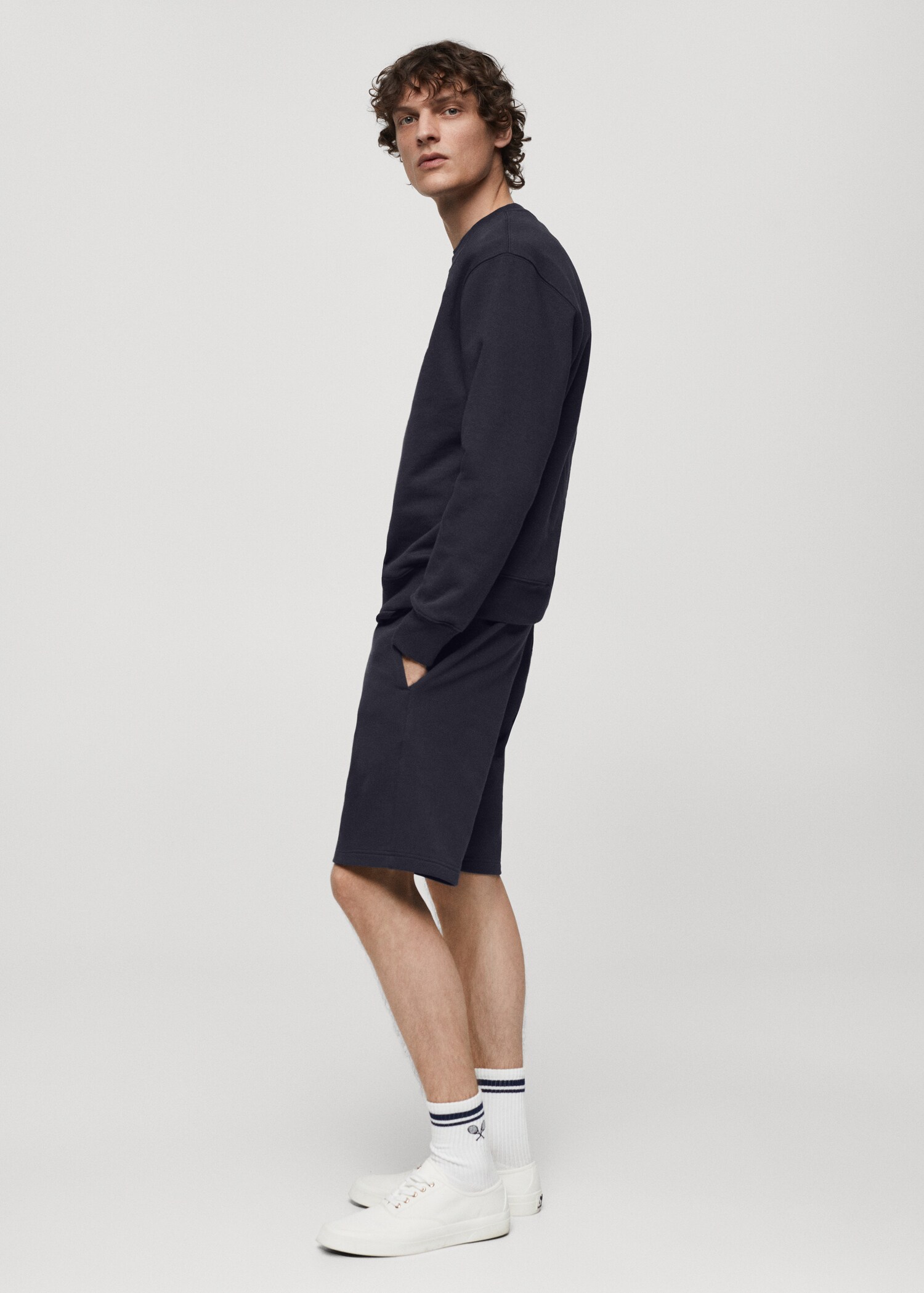 100% cotton bermuda shorts with drawstring - Details of the article 2