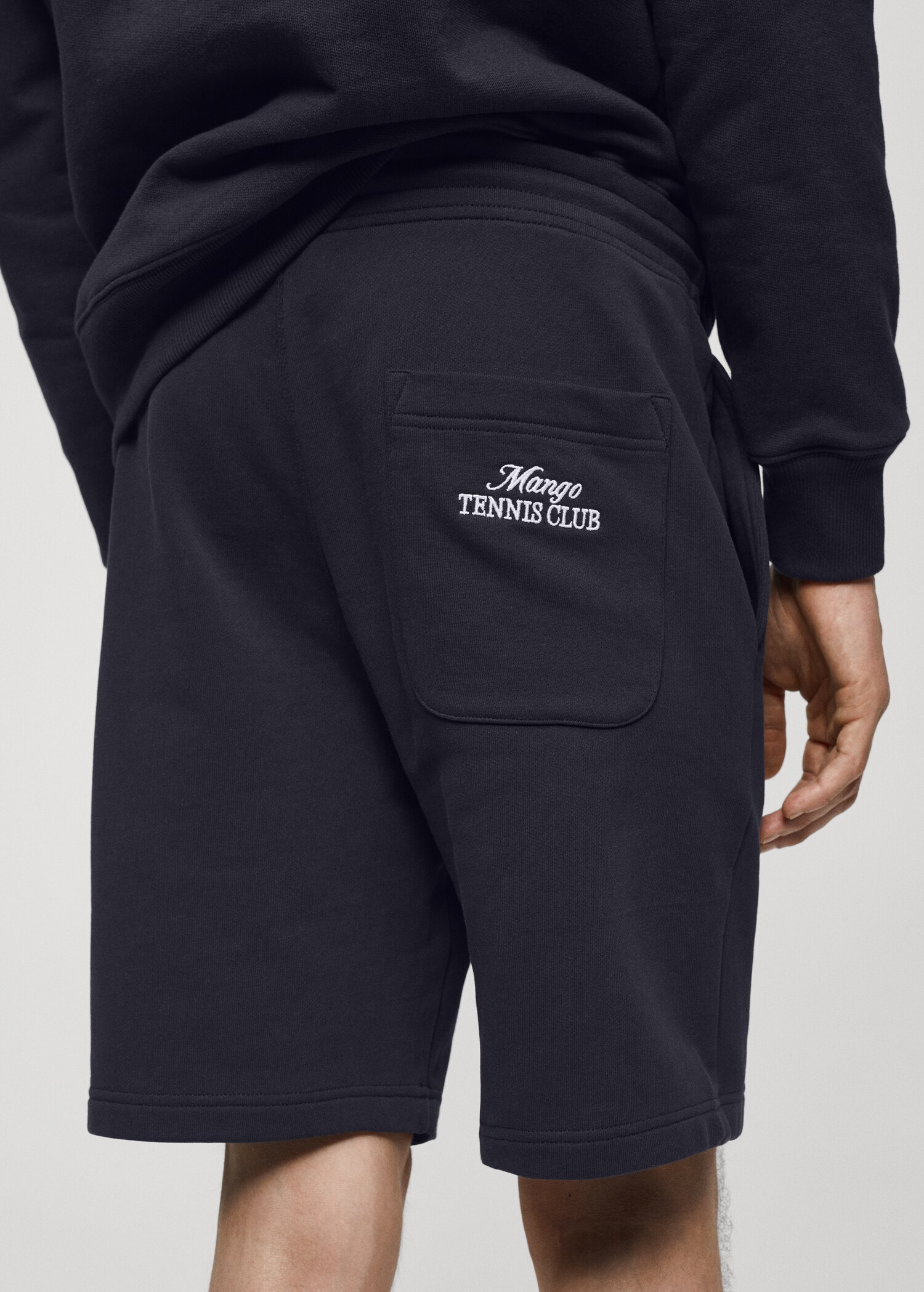 100% cotton bermuda shorts with drawstring - Details of the article 4
