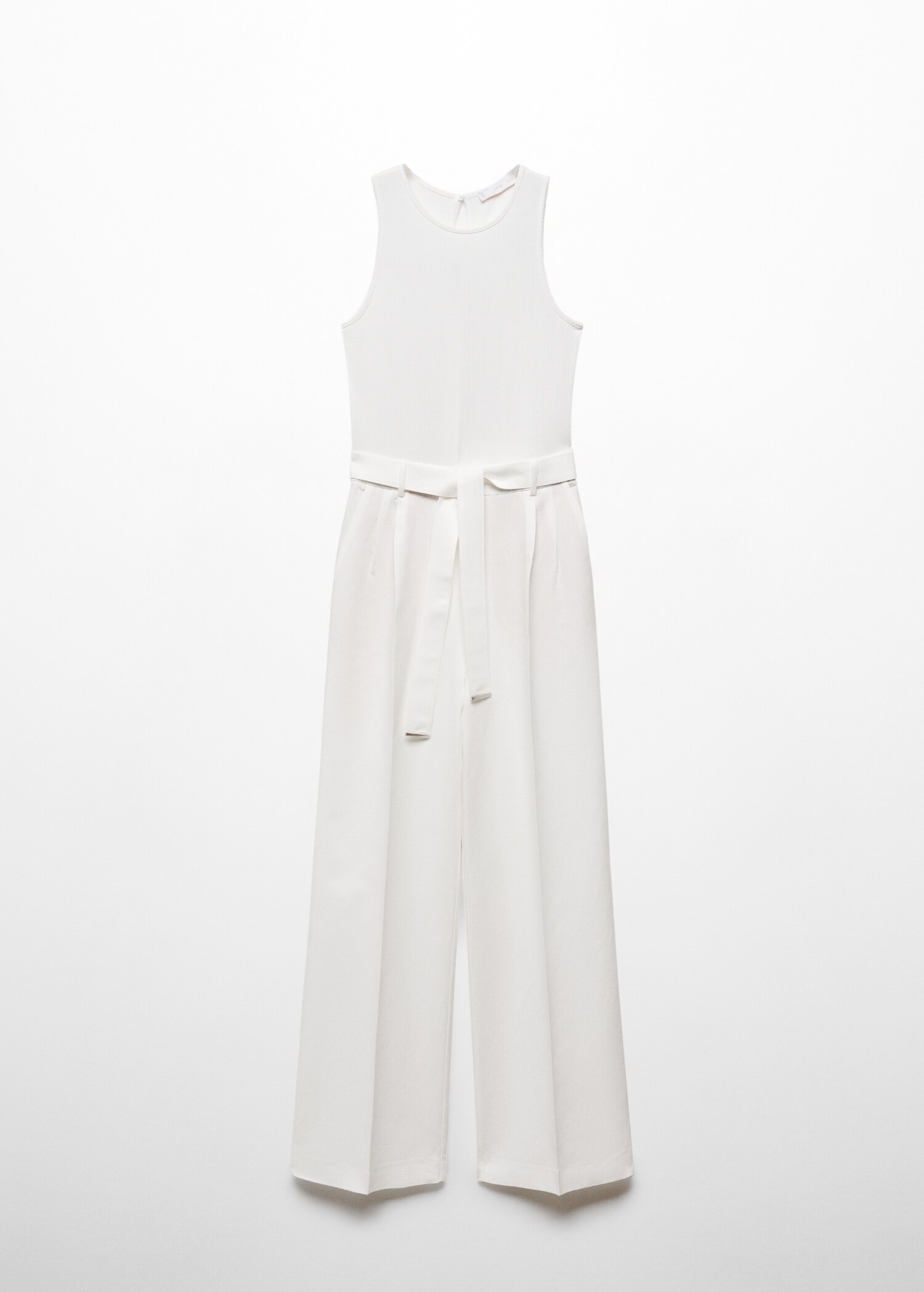 Leinen-Jumpsuit mit Kontrast-Oberteil - Artikel ohne Model