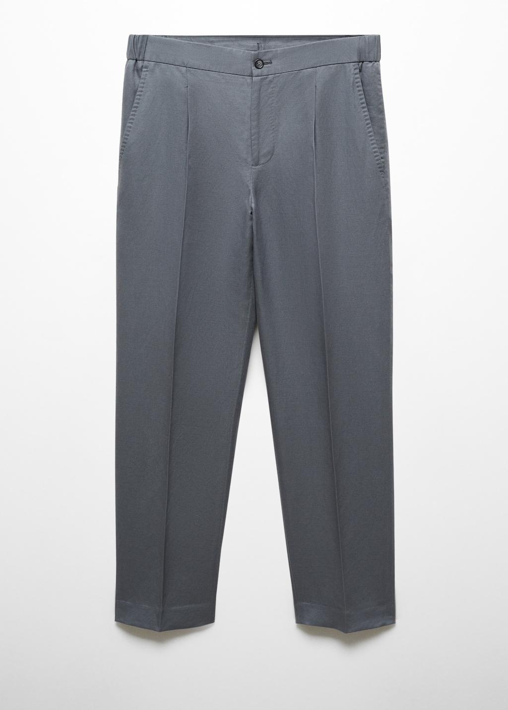Tencel-linen pleated pants - Men | MANGO OUTLET USA