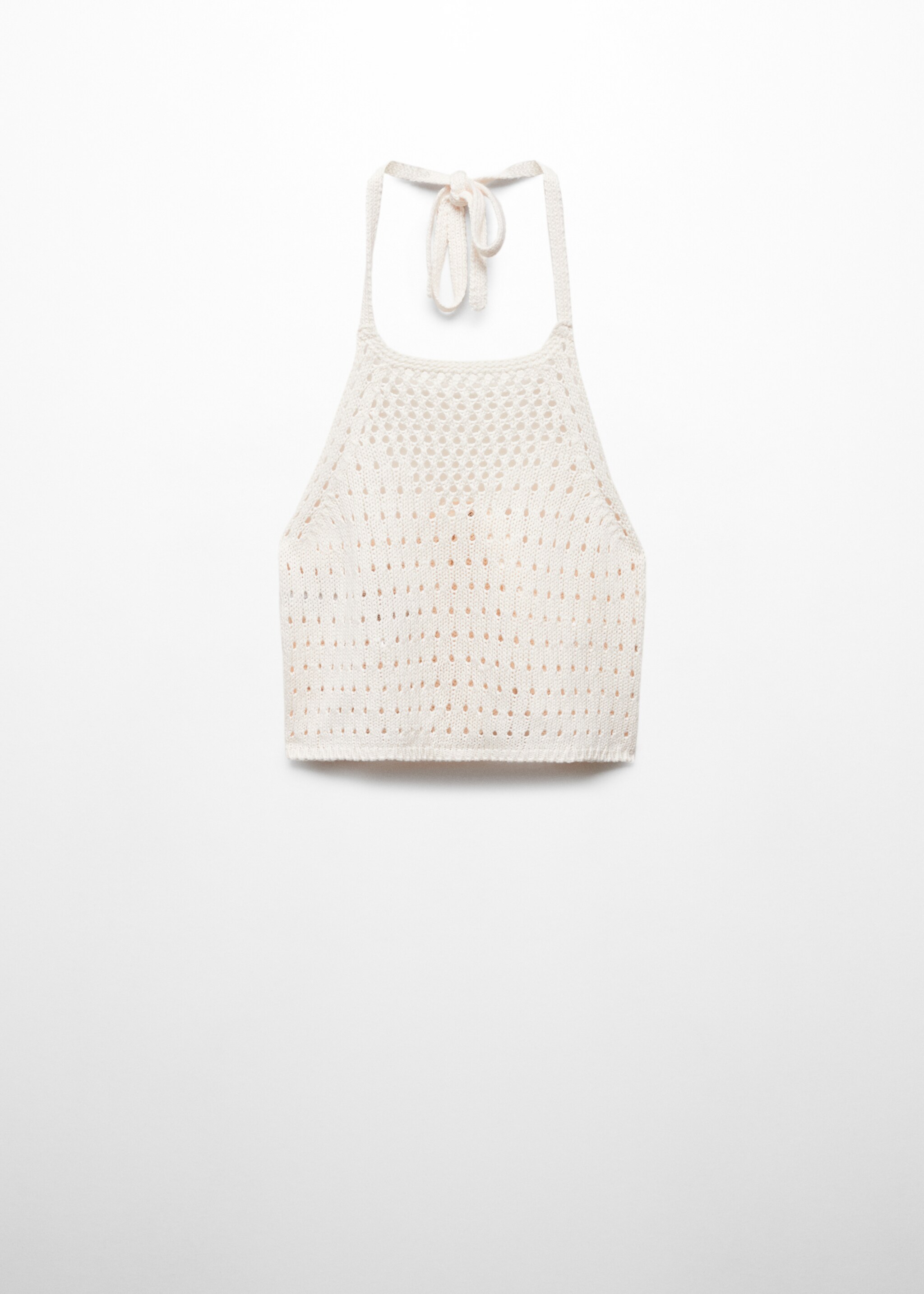 Top crochet collo halter - Articolo senza modello