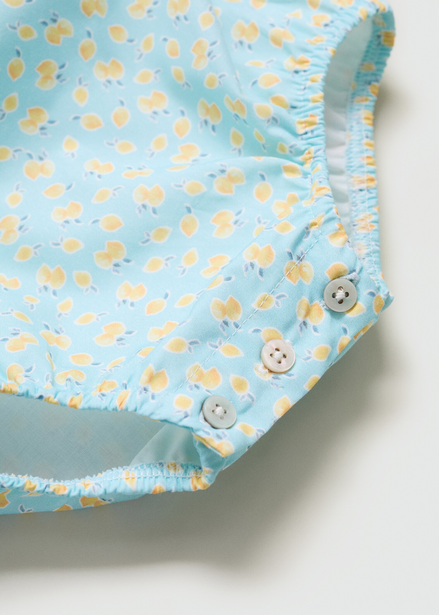 Print cotton one-piece suit - Details of the article 0