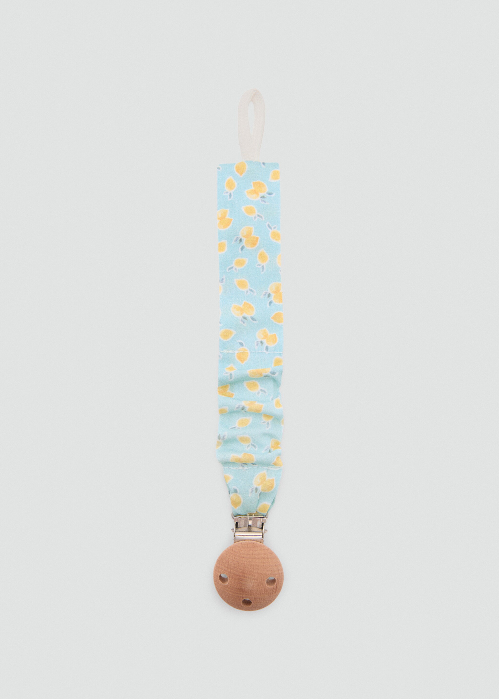 Printed brooch pacifier holder - Article without model, Aqua Green. Ref: 67078279-00.