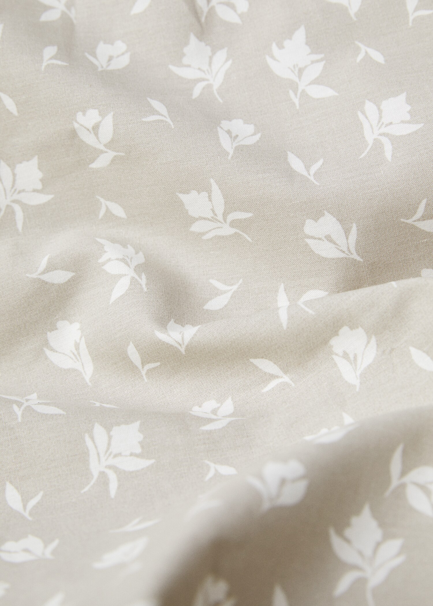 Cotton duvet cover with reversible floral design for superking bed - Details of the article 2