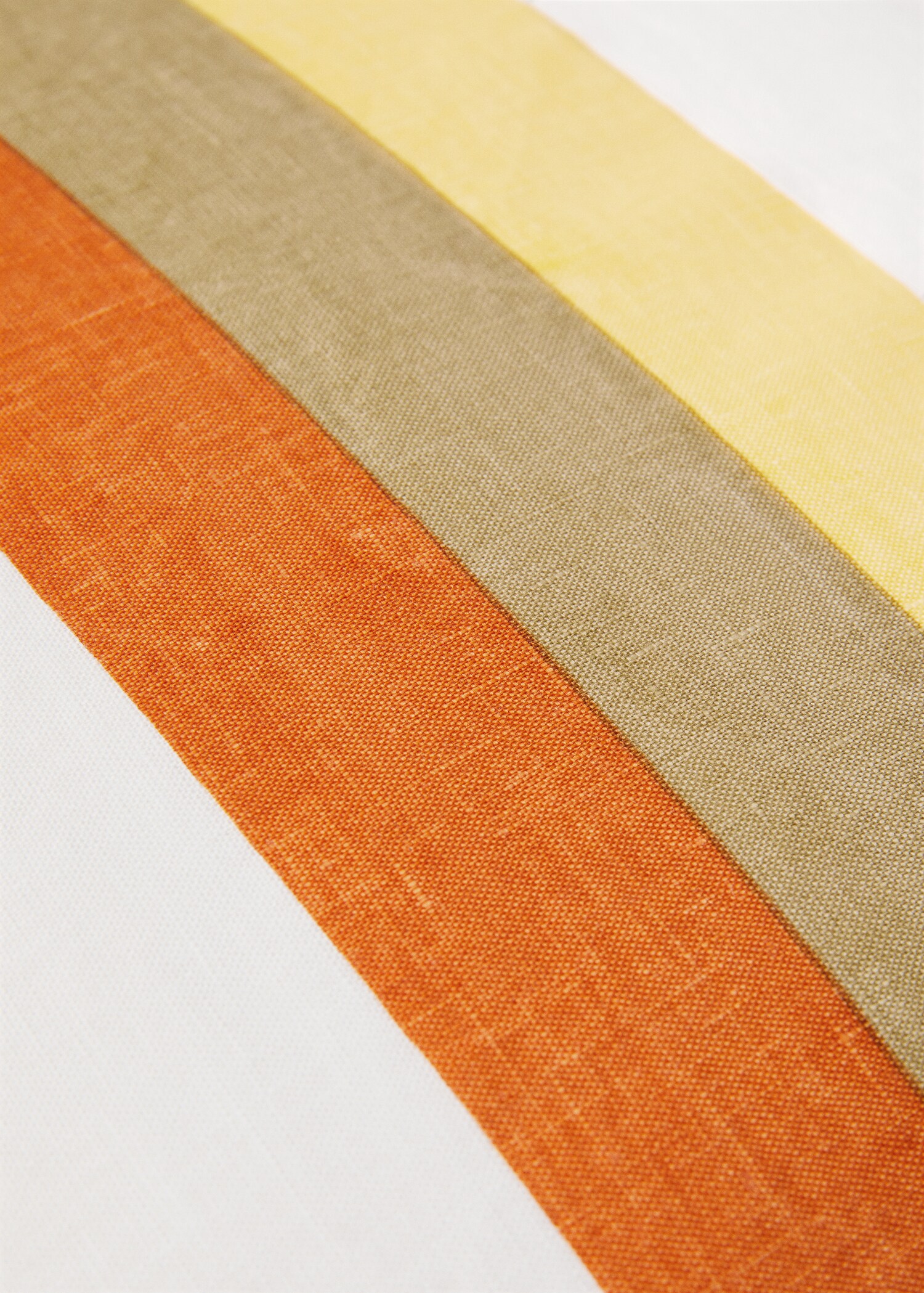 100% linen striped cushion cover 50x50cm - Details of the article 1