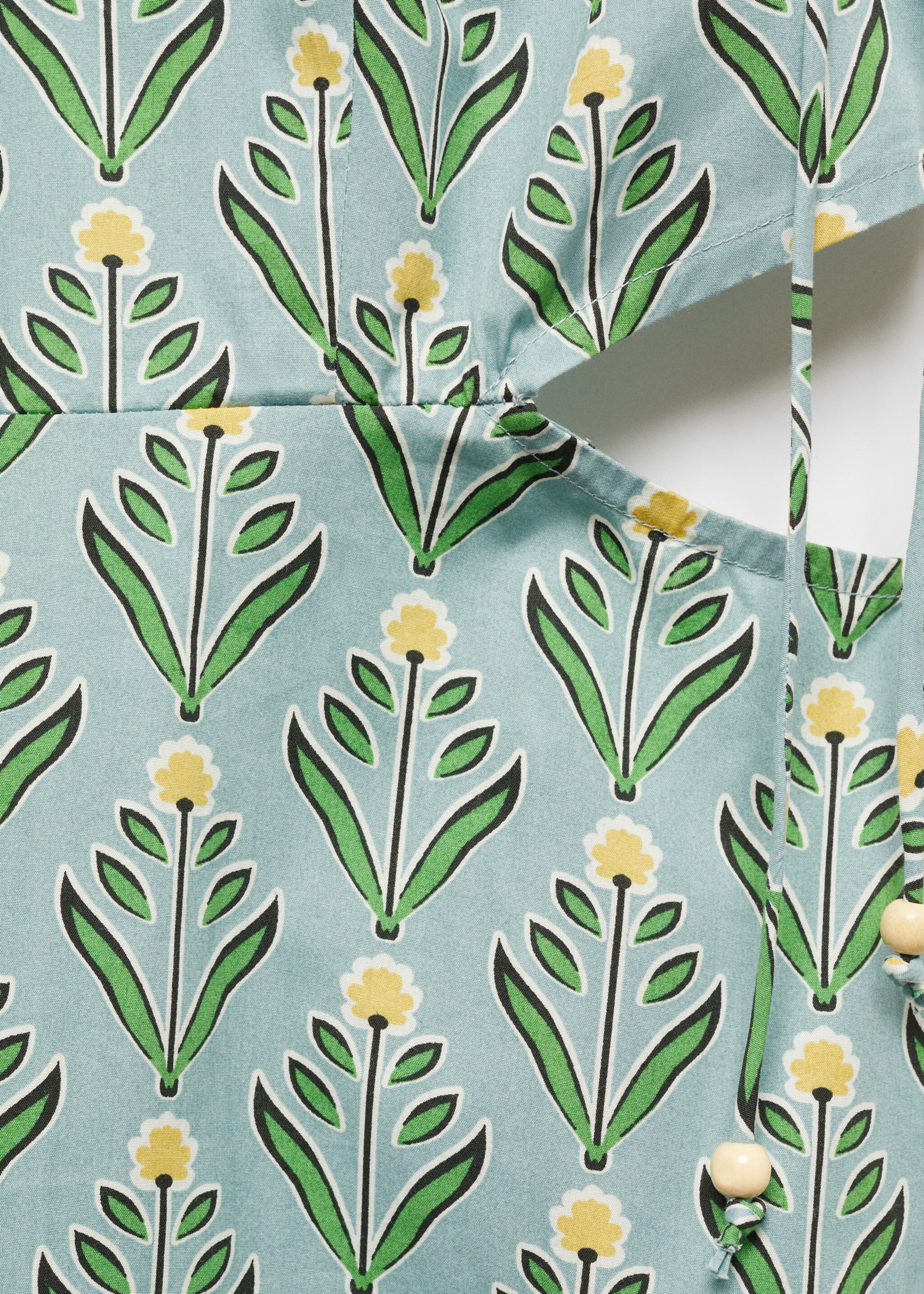 Printed dress with openings - Details of the article 8