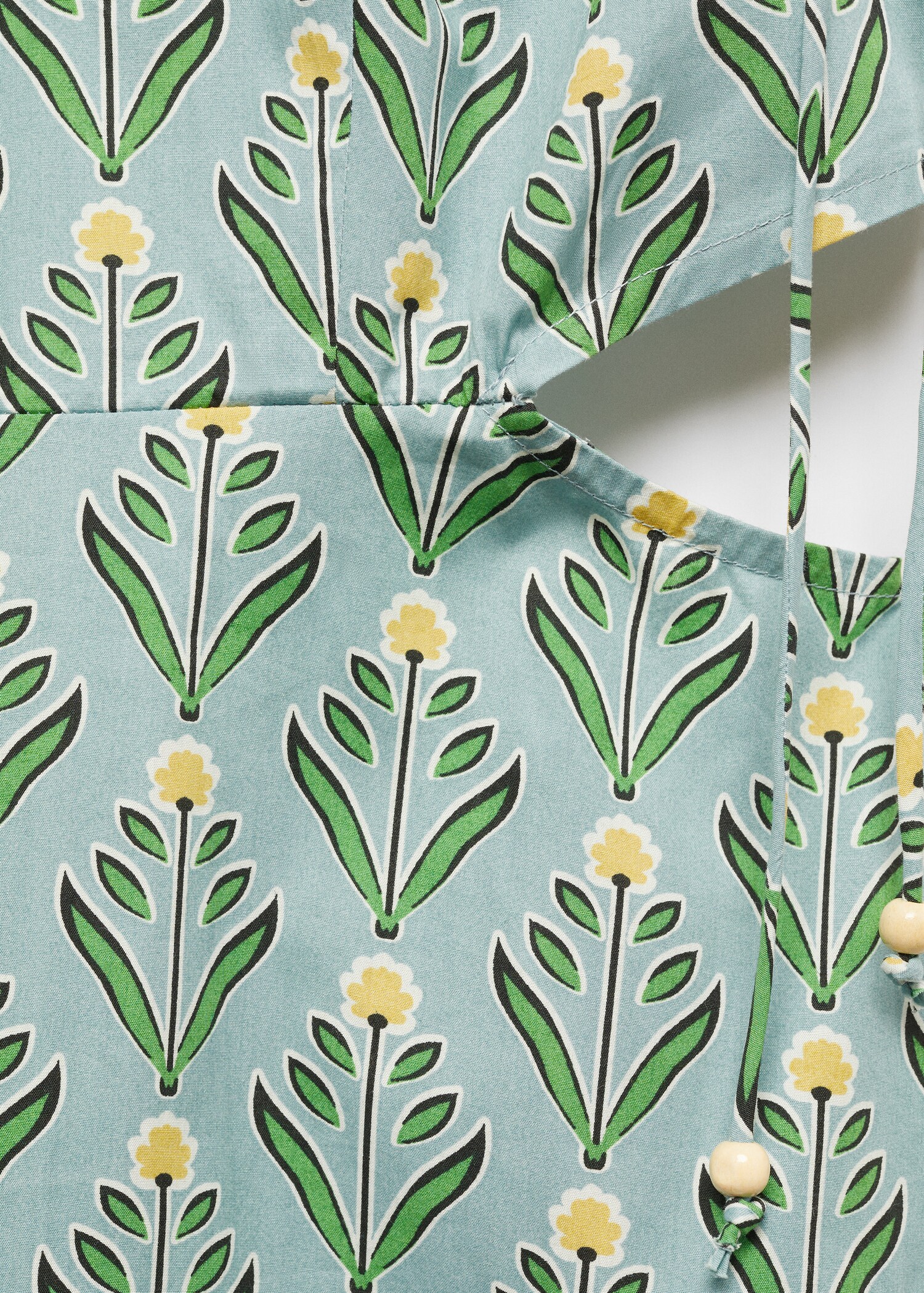 Printed dress with openings - Details of the article 8