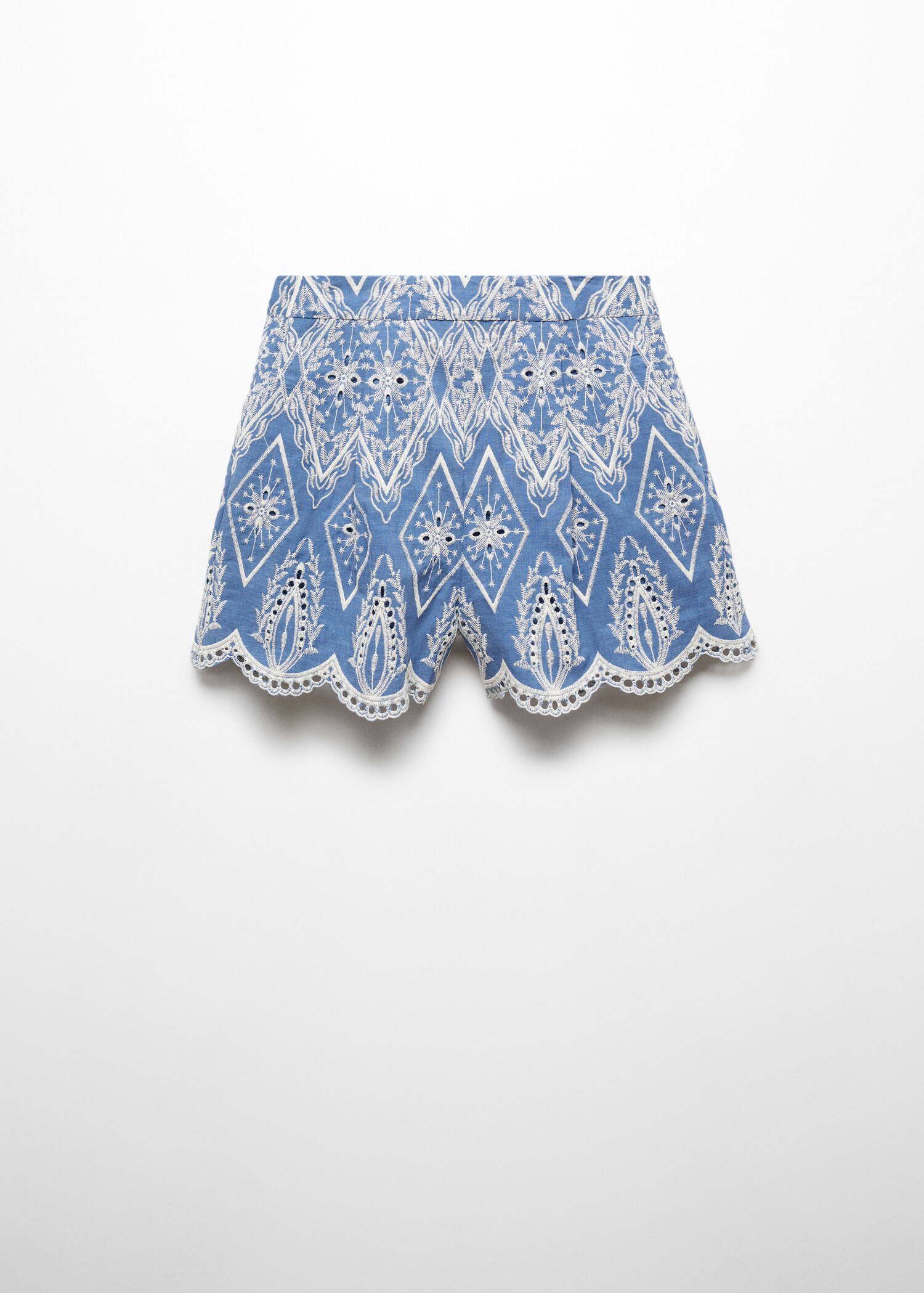 Shorts broderat hålmönster - Artikel utan modell