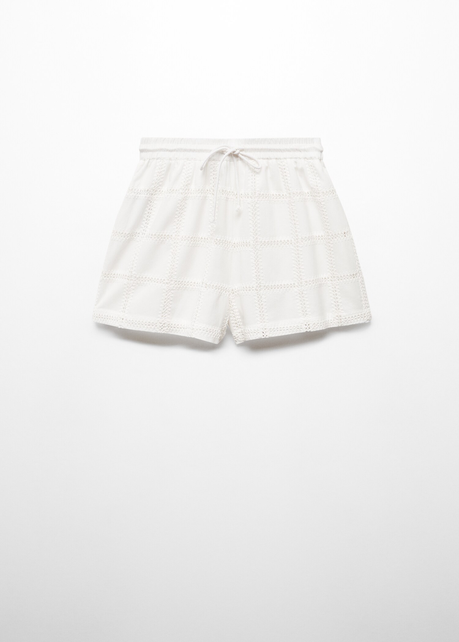 Bestickte Shorts mit Schleife - Artikel ohne Model