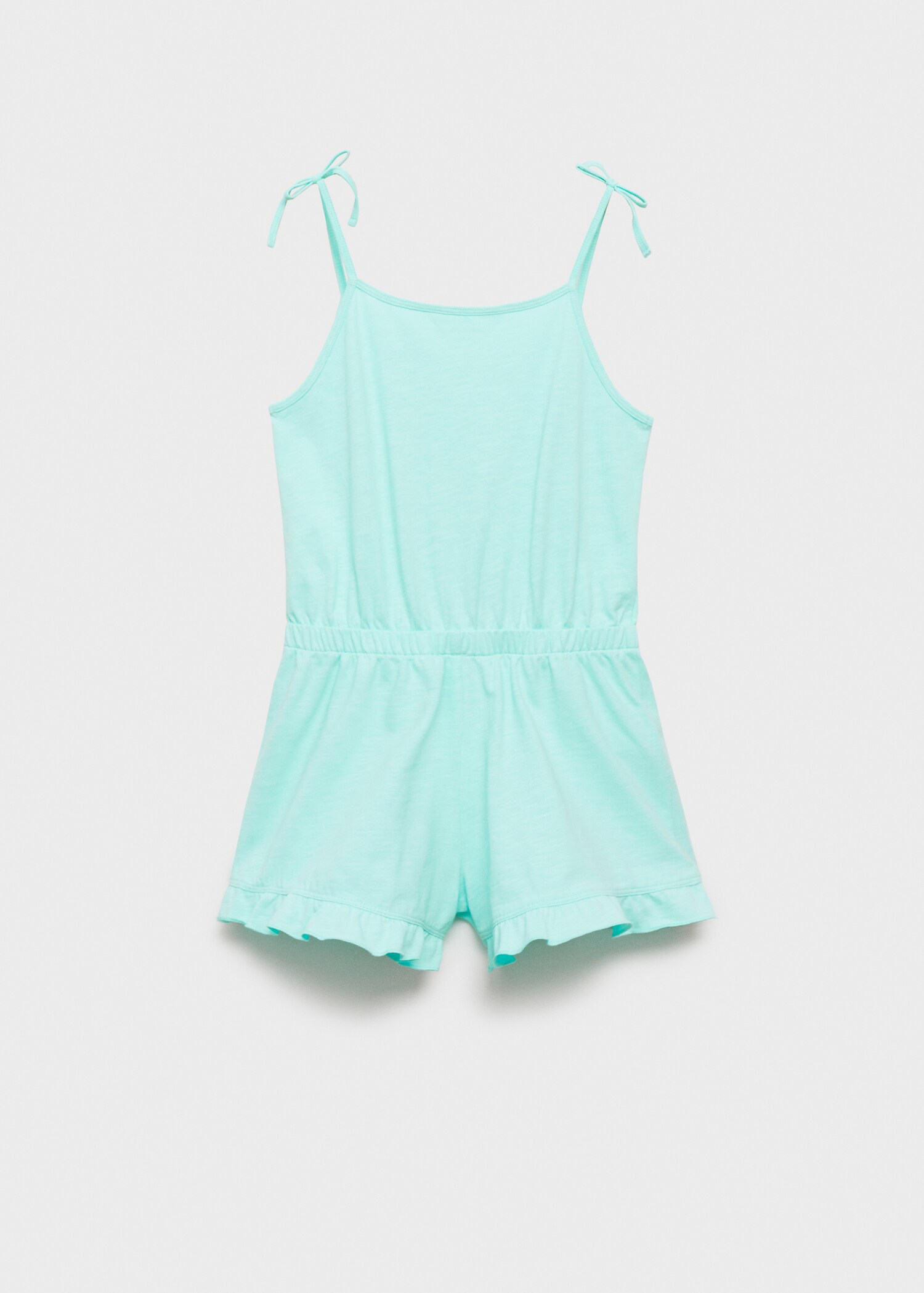 Bomull kort jumpsuit - Artikelns baksida