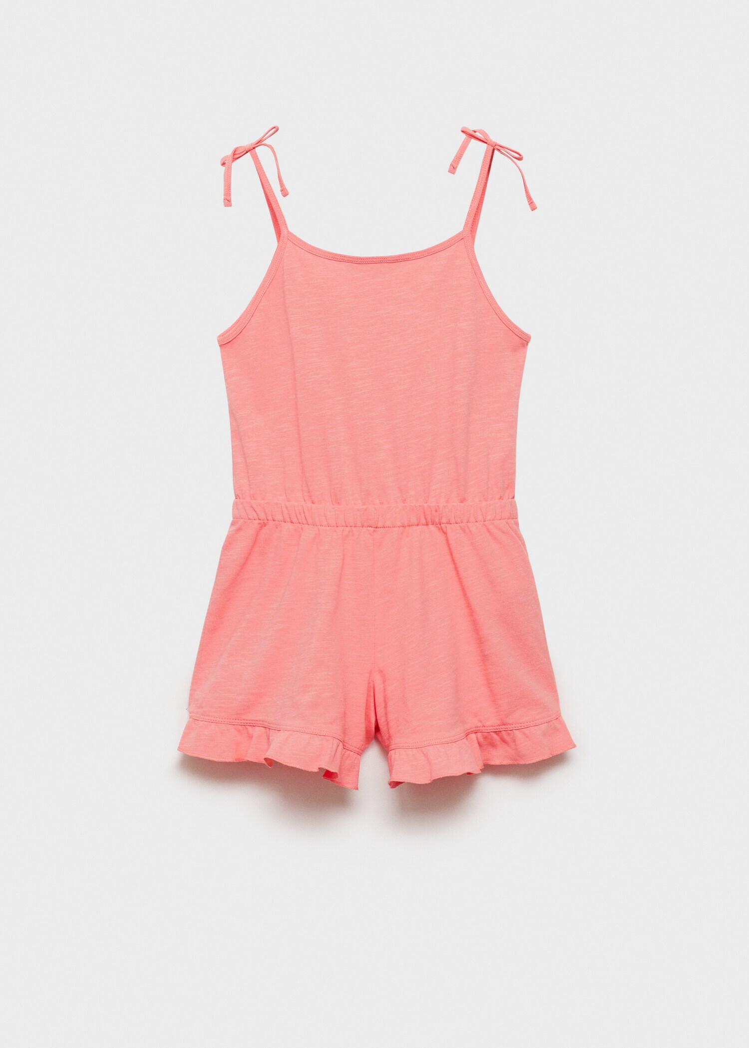 Bomull kort jumpsuit - Artikelns baksida