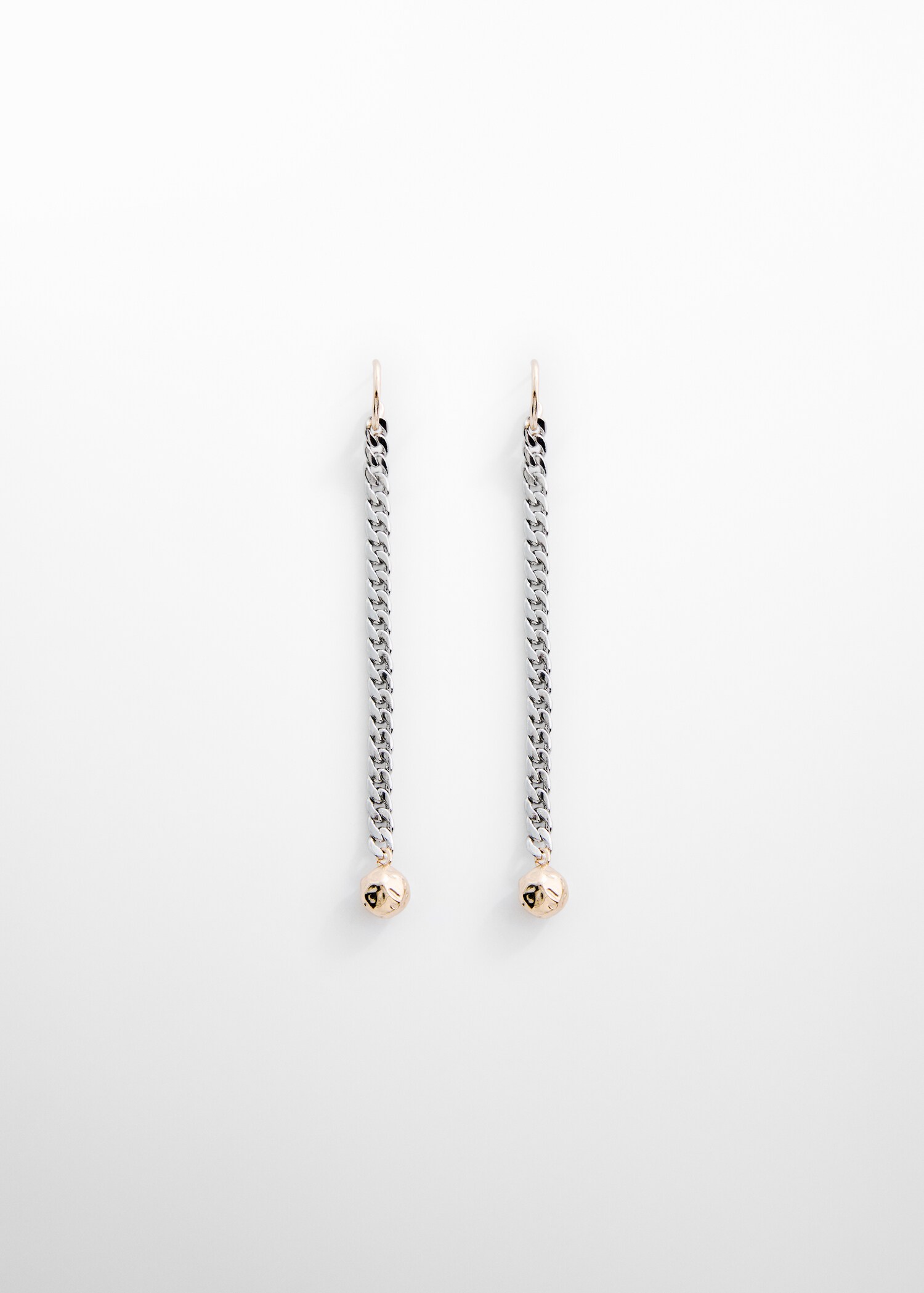 Boucles d'oreilles pendantes chaîne perles - Article sans modèle