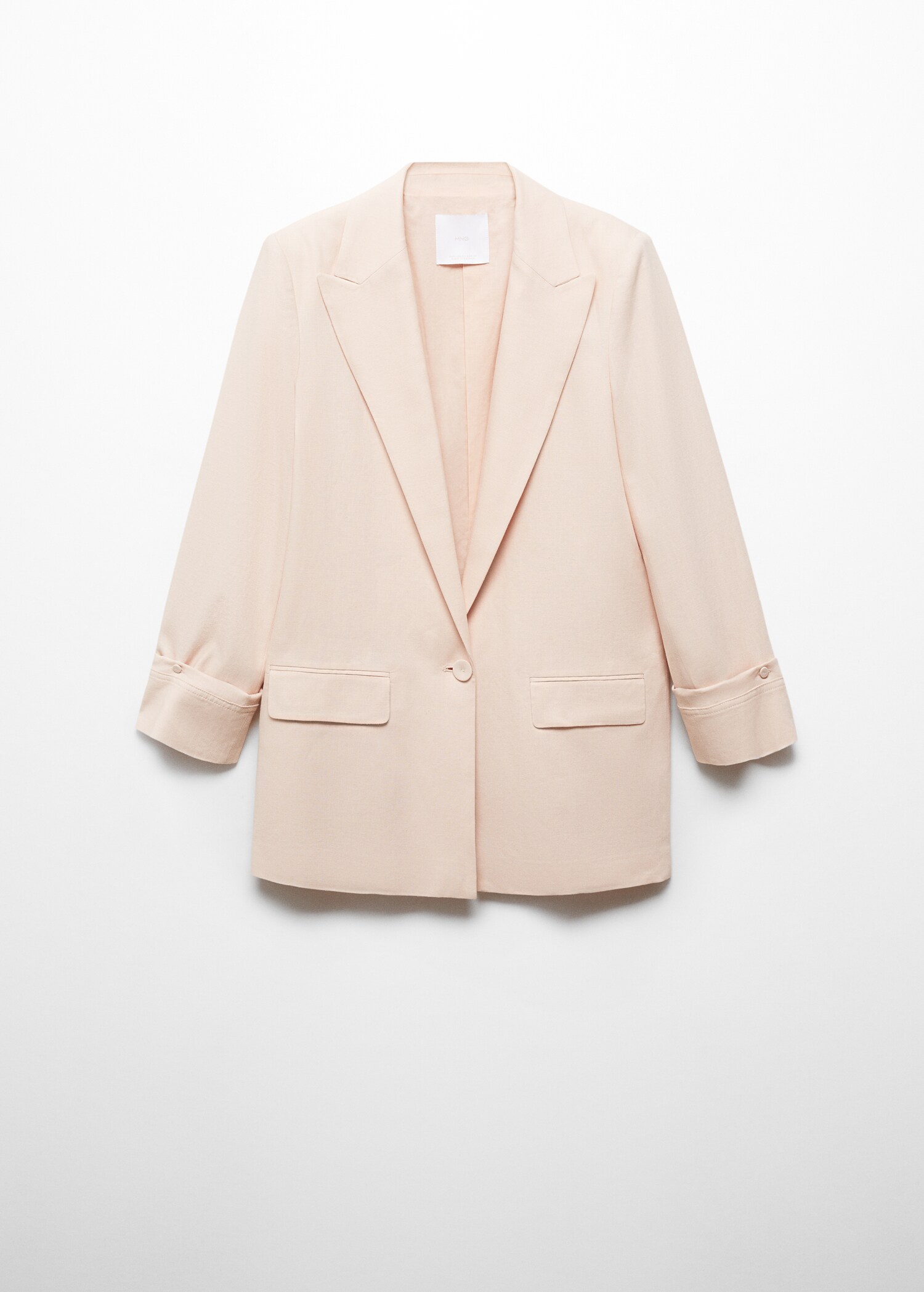 Linen jacket with buttoned cuffs - Article without model