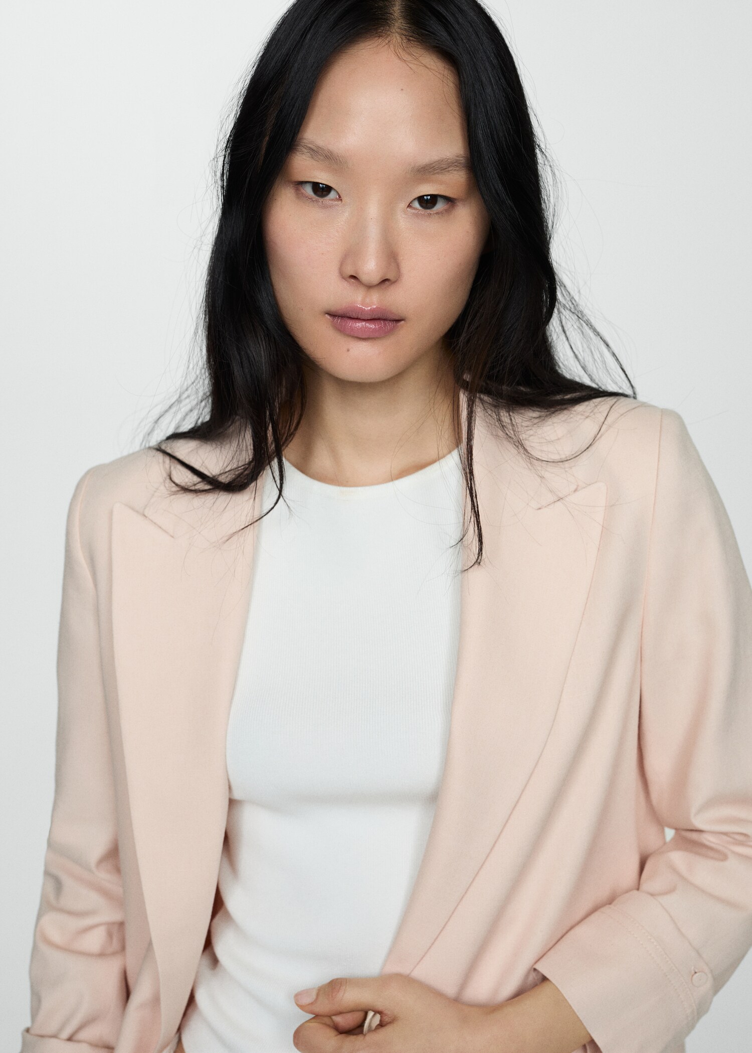 Linen jacket with buttoned cuffs - Details of the article 1