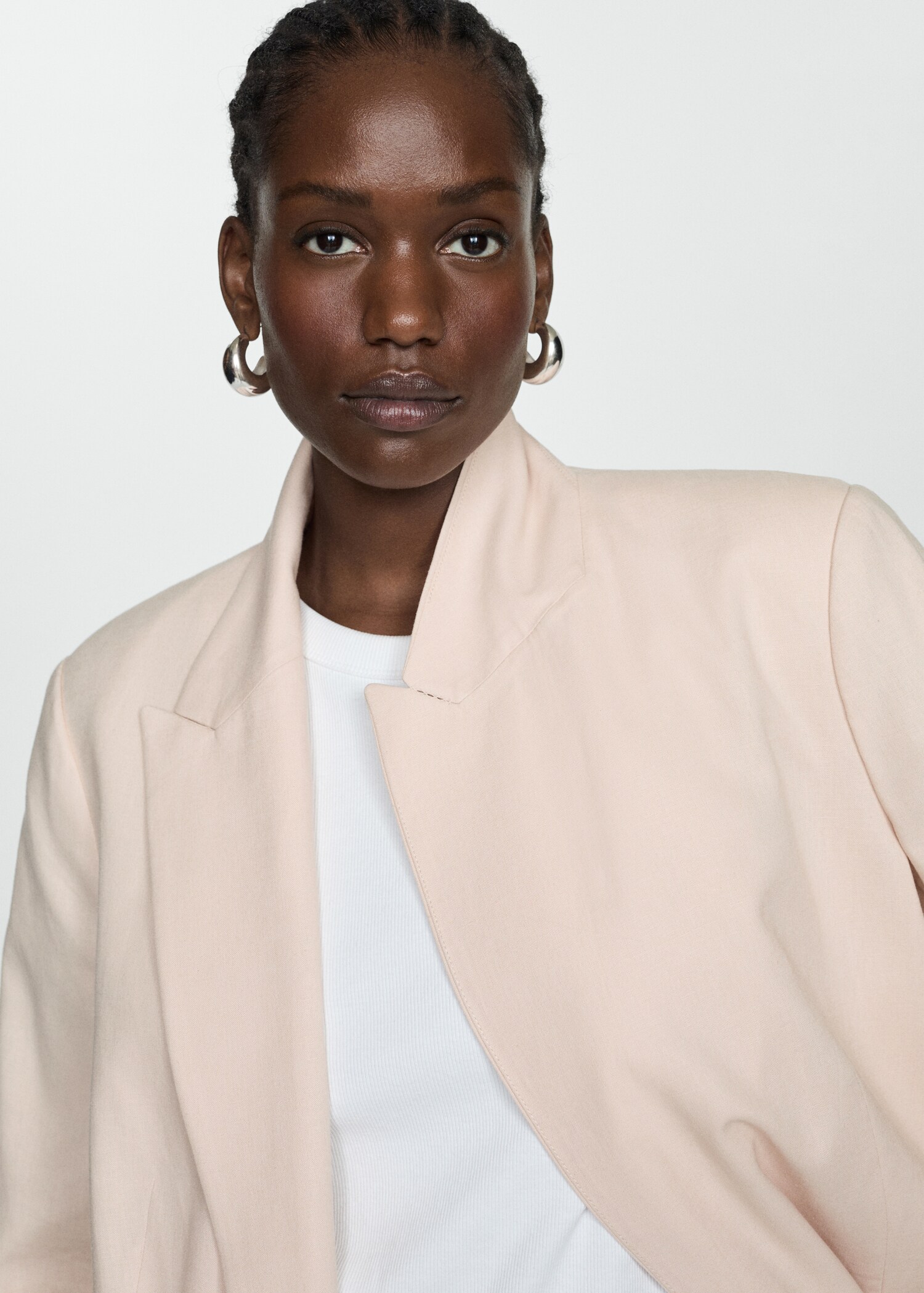 Linen jacket with buttoned cuffs - Details of the article 4
