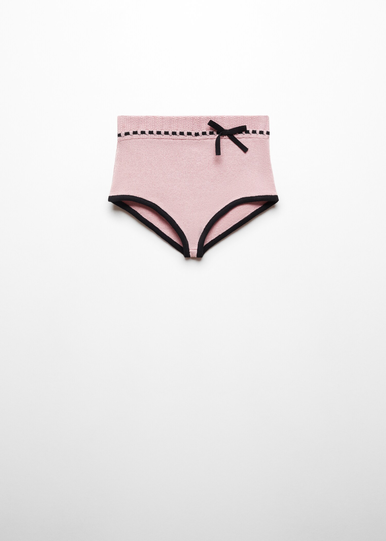 Contrast shorts with bow detail - Article without model